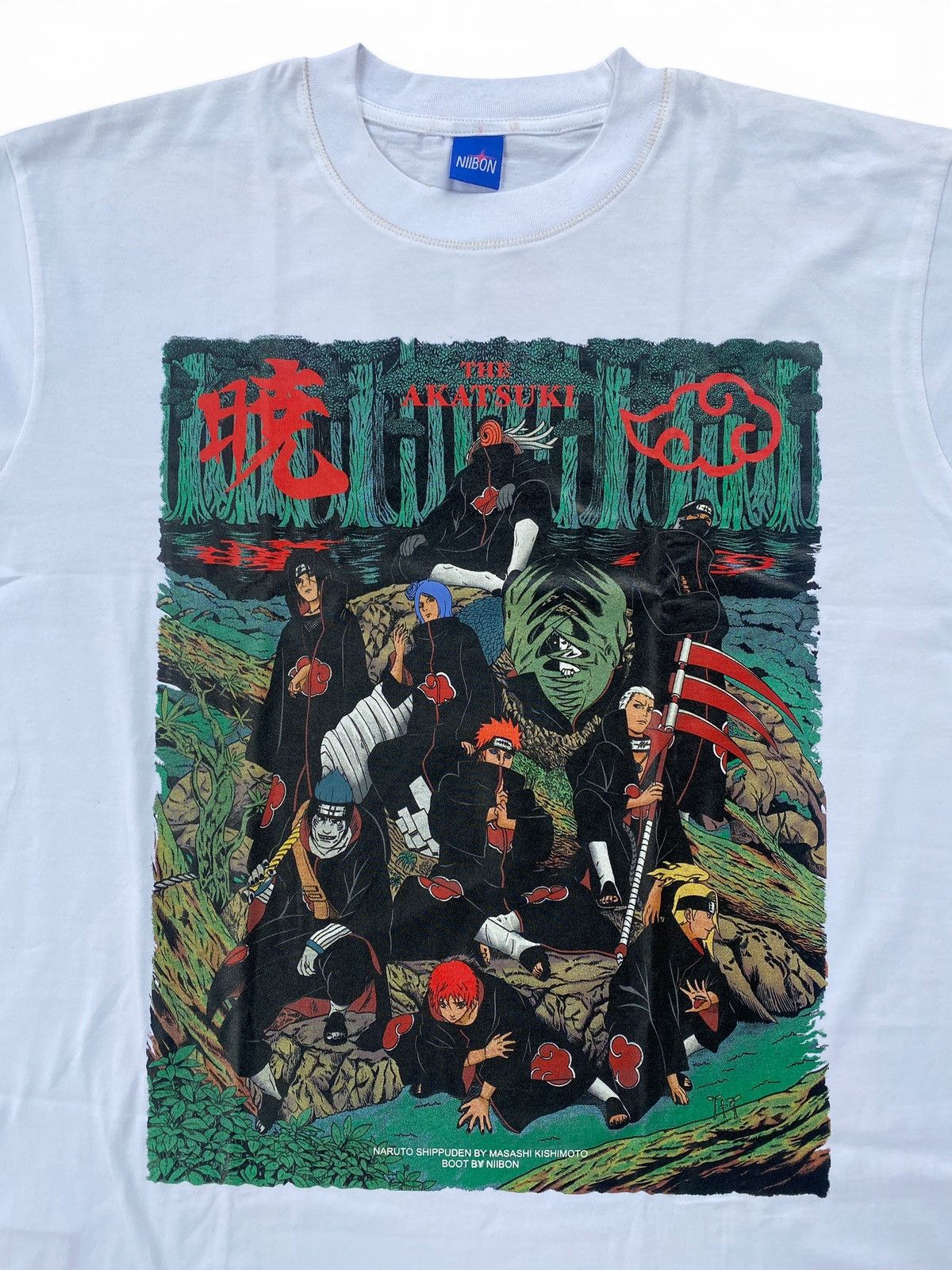 Japanese Brand Rare Naruto Akatsuki Anime Shirt Double Sided Graphic Tee Size US XL / EU 56 / 4 - 6 Thumbnail
