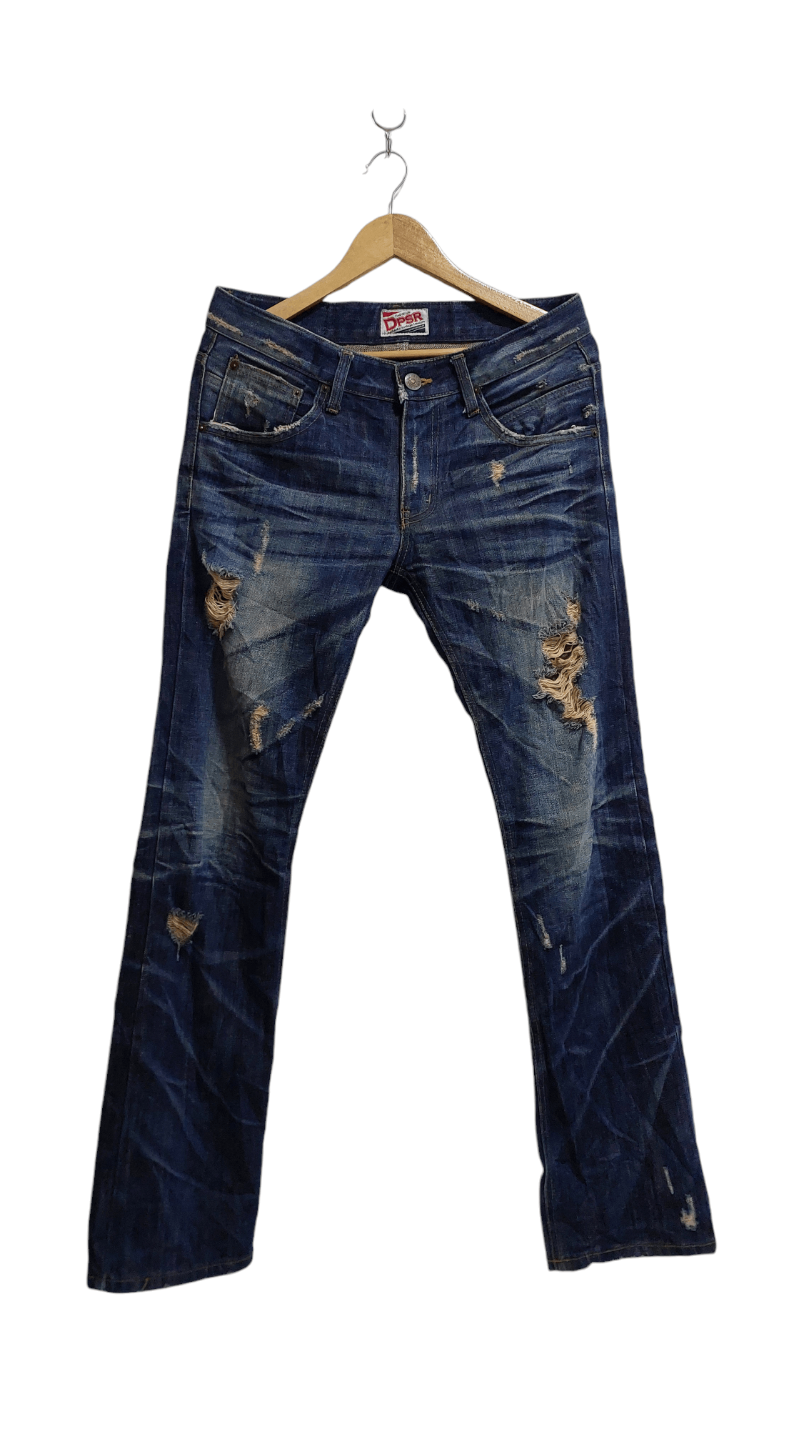 Japanese Brand DPSR DISTRESSED JEANS PANT Size US 32 / EU 48 - 1 Thumbnail