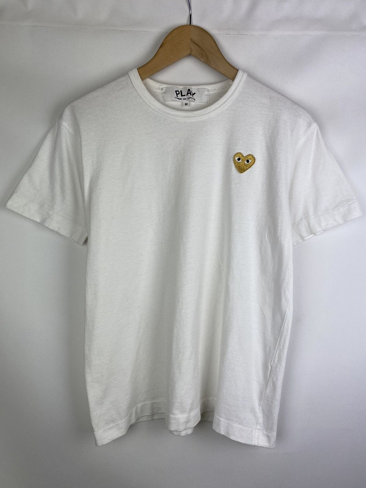 Comme des Garcons Short Sleeve White CDG 1986 ete logo print