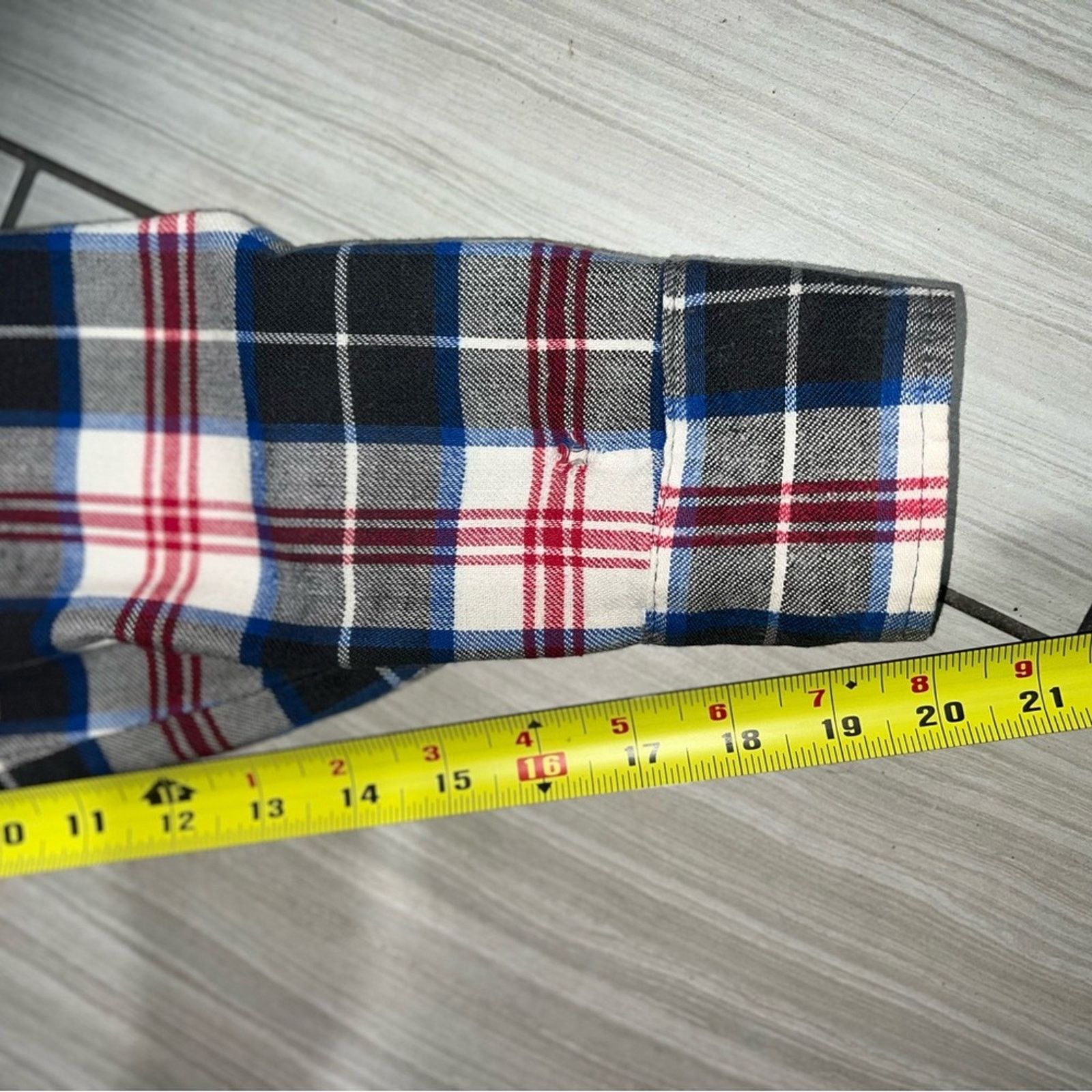 FiveBrother Five Brother Dakota Plaid pearl Button-Up Long Sleeve Size US M / EU 48-50 / 2 - 8 Thumbnail