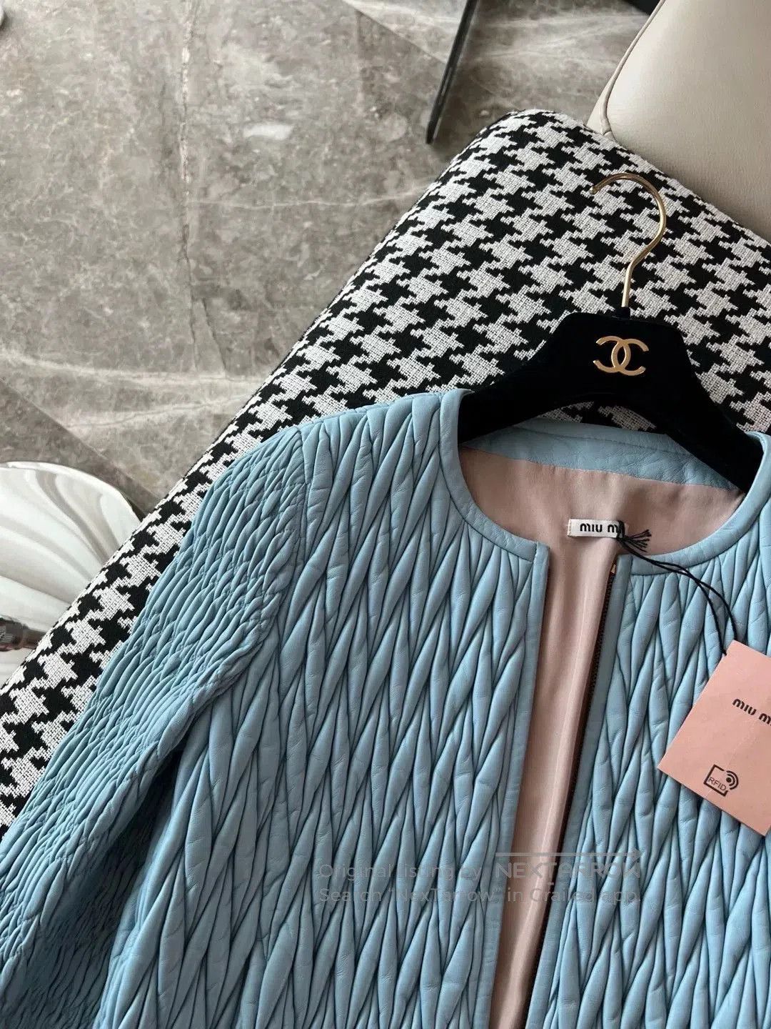 Miu Miu Miu Miu Classic Quilted Lambskin Jacket. Size S / US 4 / IT 40 - 3 Thumbnail