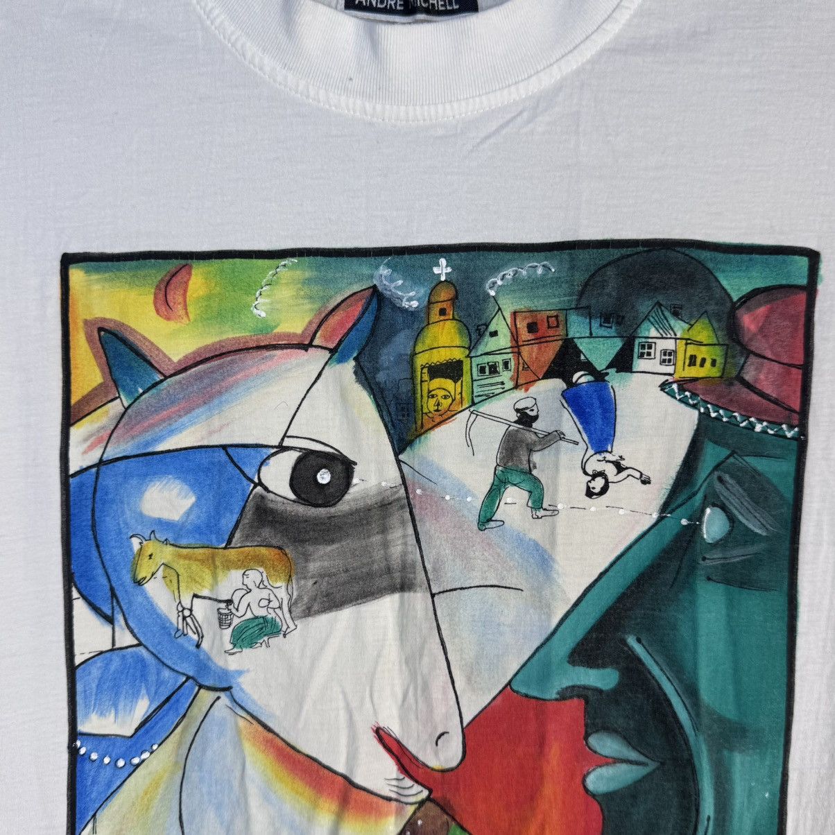 Vintage Vintage T-shirt Andre Michel Hand painting Marc Chagall rare Size US XL / EU 56 / 4 - 3 Thumbnail
