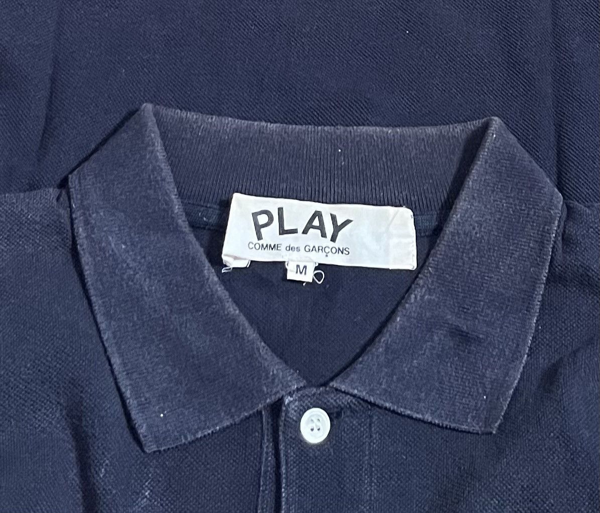 Comme des Garcons Cdg play AD2007 black polo shirt Size US M / EU 48-50 / 2 - 3 Thumbnail
