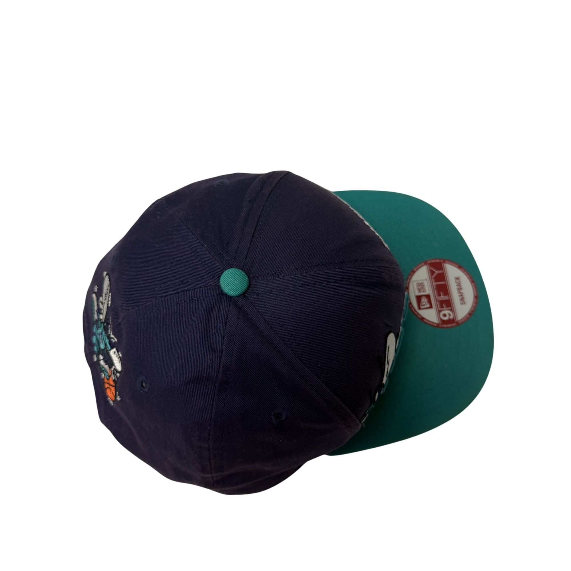 New Era Vtg New Era CHARLOTTE HORNETS Hat FIFTY 9 Embroidered Cap Size ONE SIZE - 12 Thumbnail