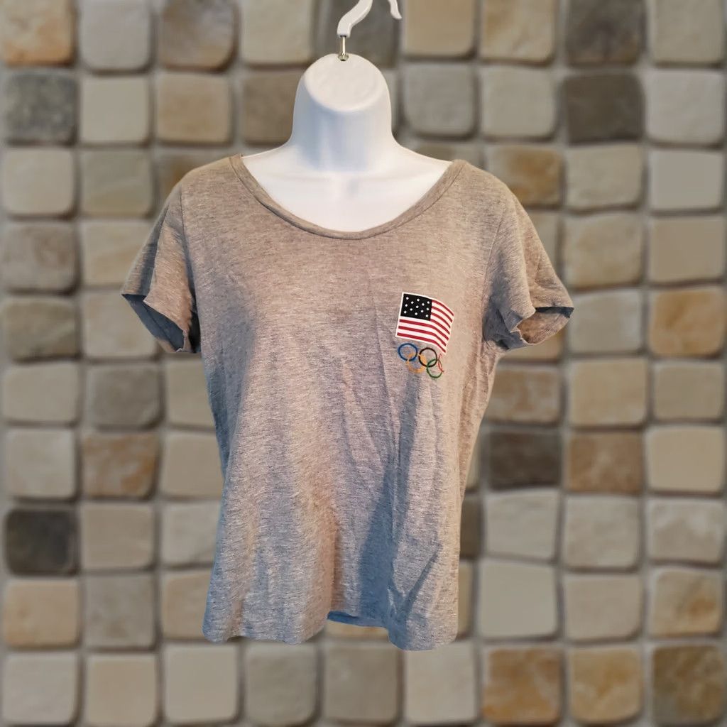 Vintage Team USA Tokyo Olympics Shirt Womens Juniors Medium Gray Size M / US 6-8 / IT 42-44 - 1 Thumbnail