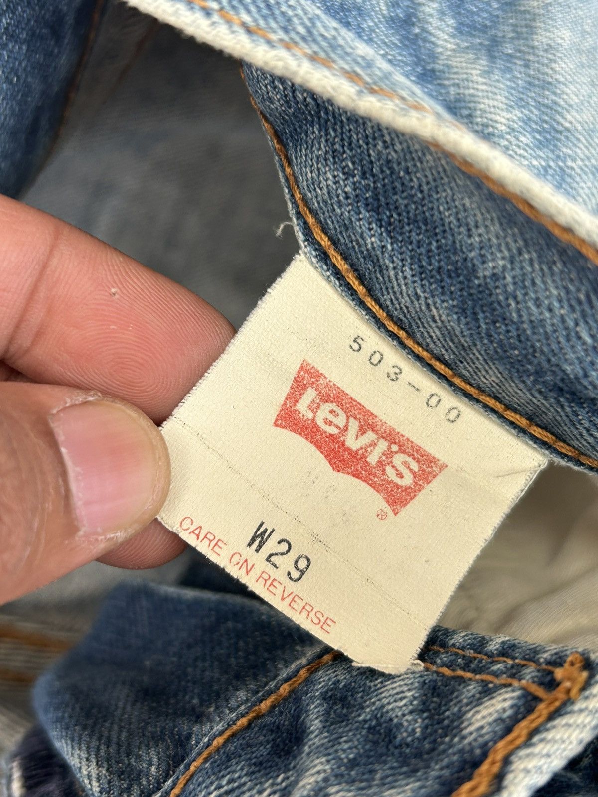 Levi's Levis 503 90s Vintage Distress Denim Size US 29 - 11 Thumbnail