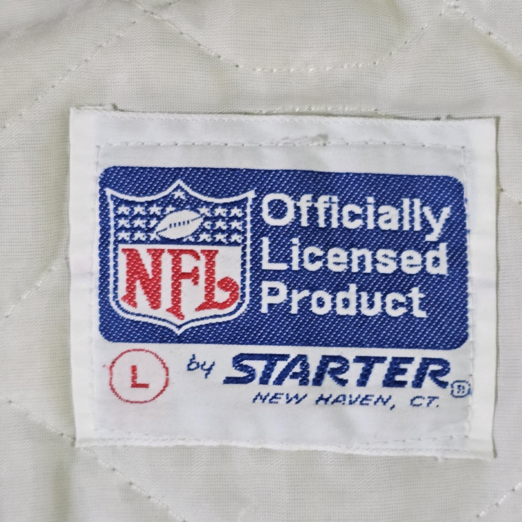 NFL × Starter × Vintage New York Jets Vintage 80s Starter Satin Bomber Jacket Size US L / EU 52-54 / 3 - 5 Thumbnail