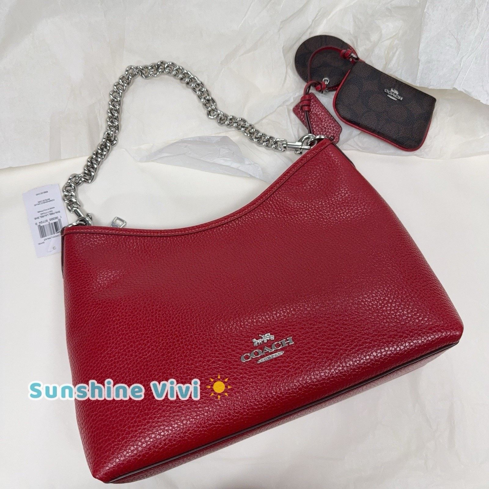 Coach NWT Coach Laurel Shoulder Bag Mirror Charm & Pouch CBI94 Size ONE SIZE - 9 Thumbnail