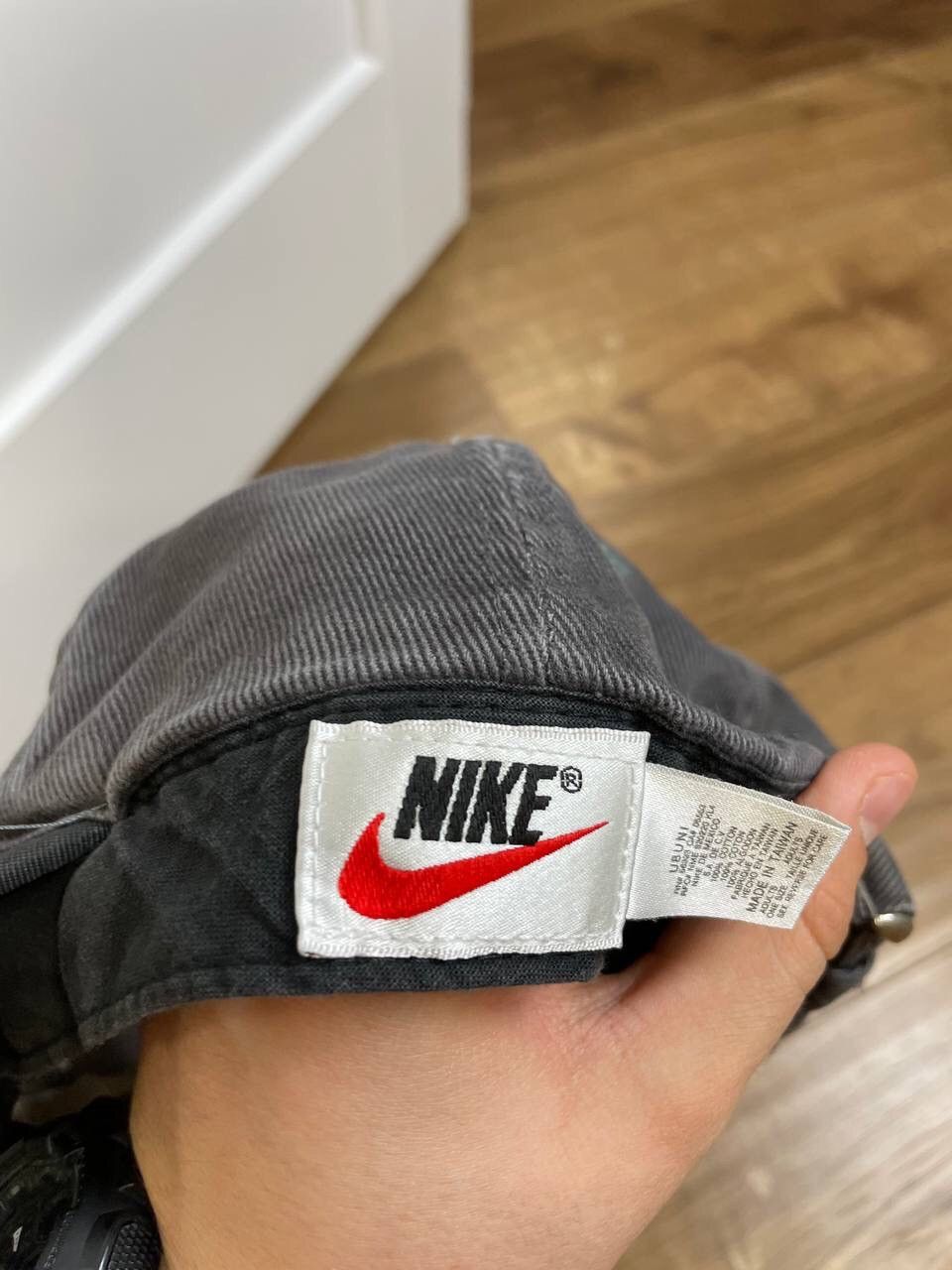Nike × Vintage Vintage Nike 90’s Y2K Style Big Swoosh Logo Garment Dyed Cap Size ONE SIZE - 12 Thumbnail