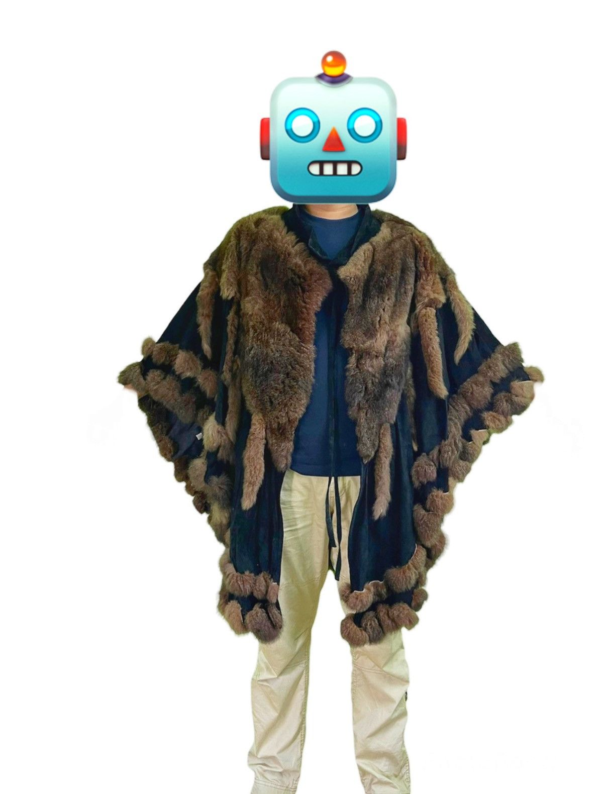 Other 💰NEED GONE TODAY ‼️🔥LUXURY MINK FUR PONCHO CAPE RAPPER STYLE Size US L / EU 52-54 / 3 - 1 Thumbnail