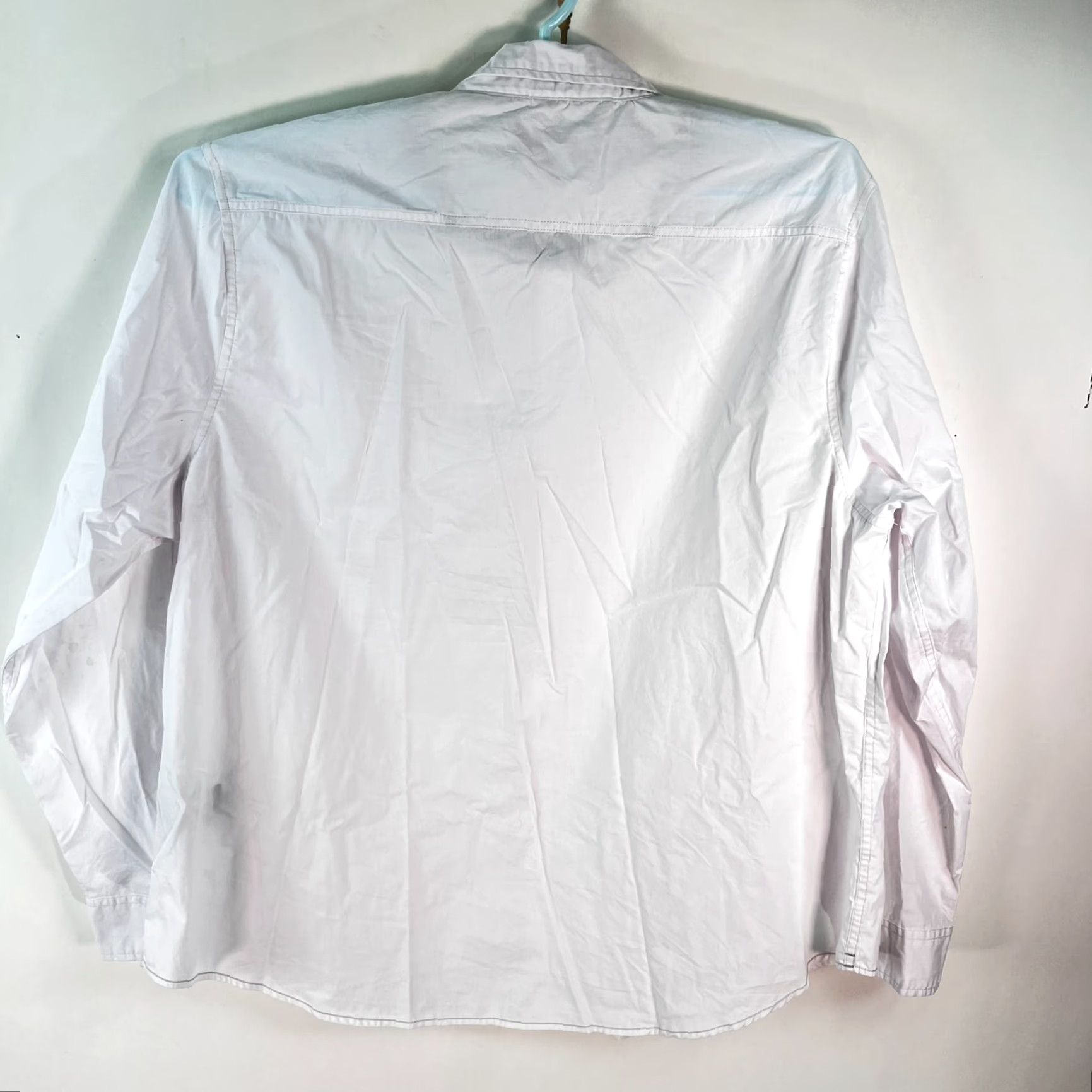 Vintage Tranquility & Mayham Mens Cotton Blend White Dress Shirt Size 3XL Size 48R - 6 Thumbnail