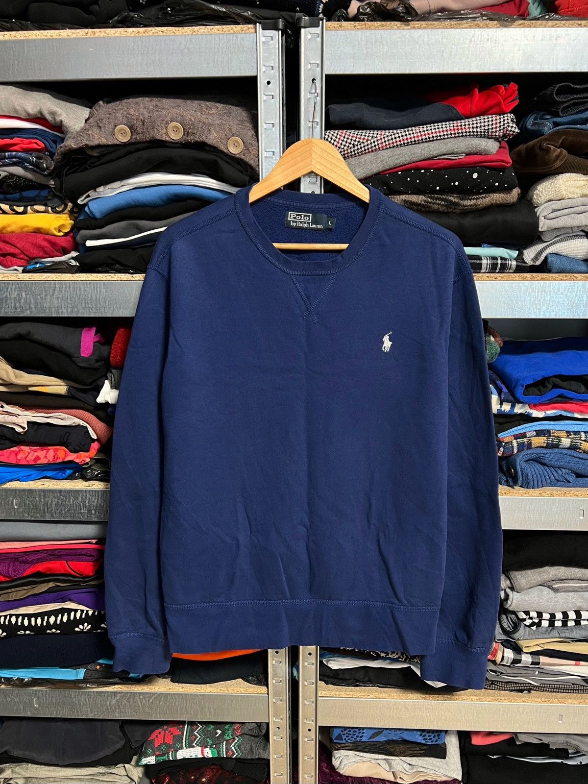 Polo Ralph Lauren Vintage Polo Ralph Lauren Small Logo Sweatshirt Y2K Size L Size US L / EU 52-54 / 3 - 1 Thumbnail