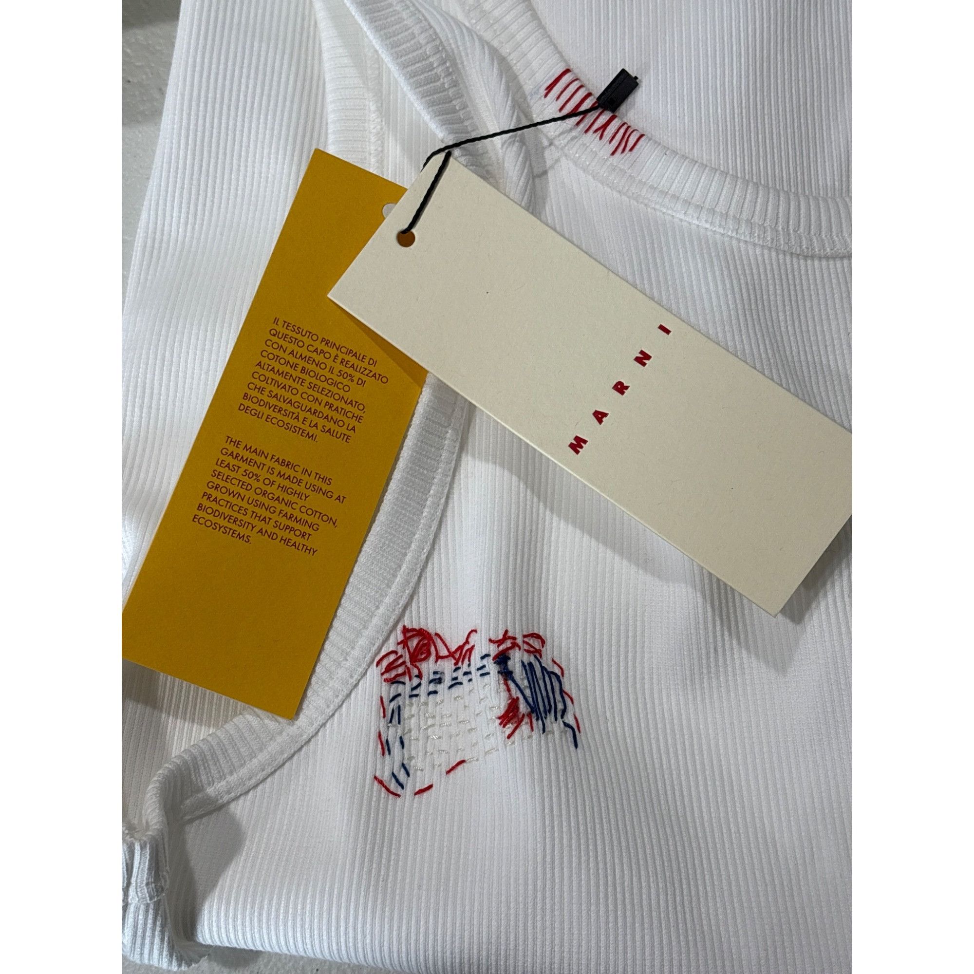 Marni Marni Tank Top in Lily White 48 New Mens Sleeveless Ribbed B Size US M / EU 48-50 / 2 - 12 Thumbnail