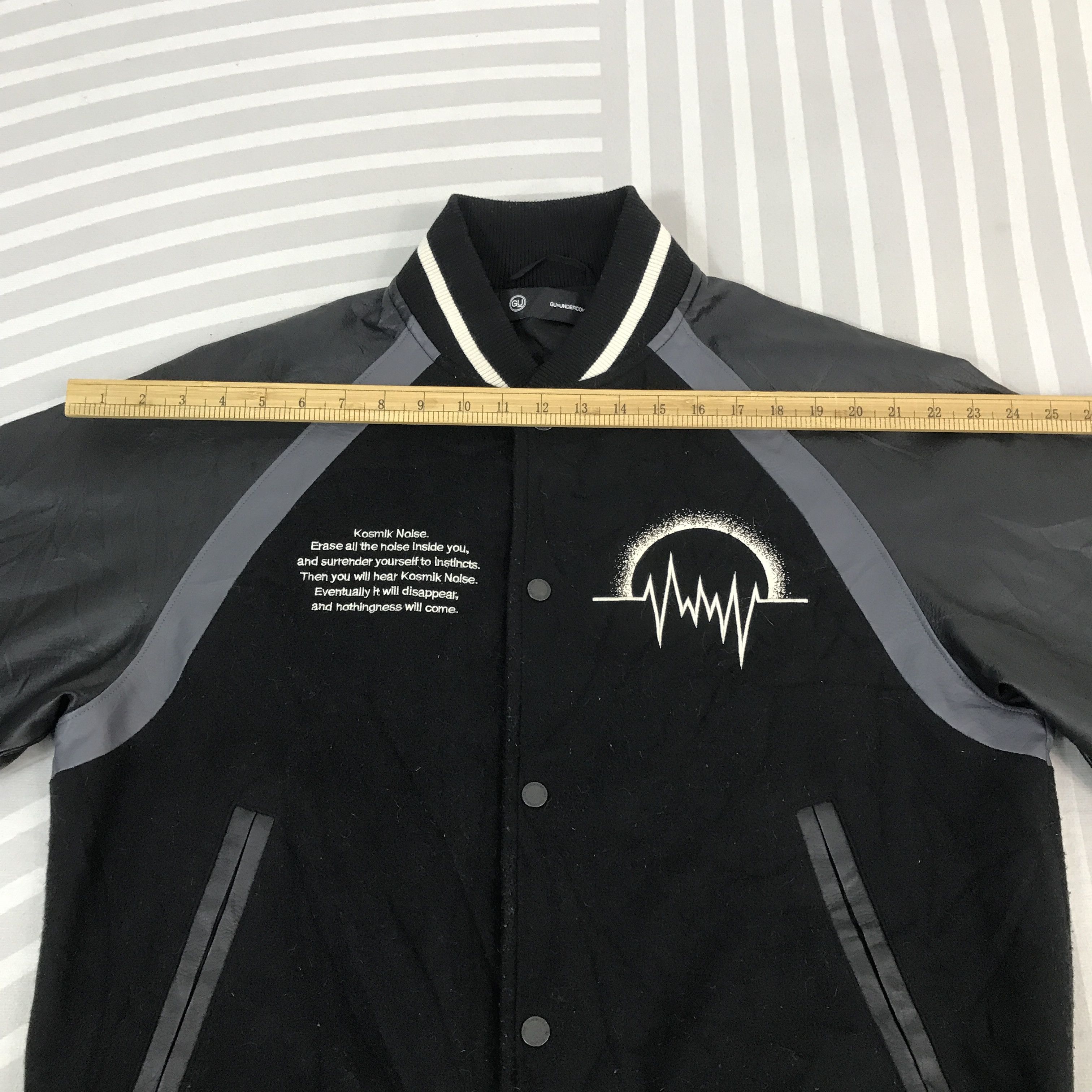 GU × Japanese Brand × Undercover Vintage Undercover x Gu Kosmik Noise Varsity Jacket Size US M / EU 48-50 / 2 - 6 Thumbnail