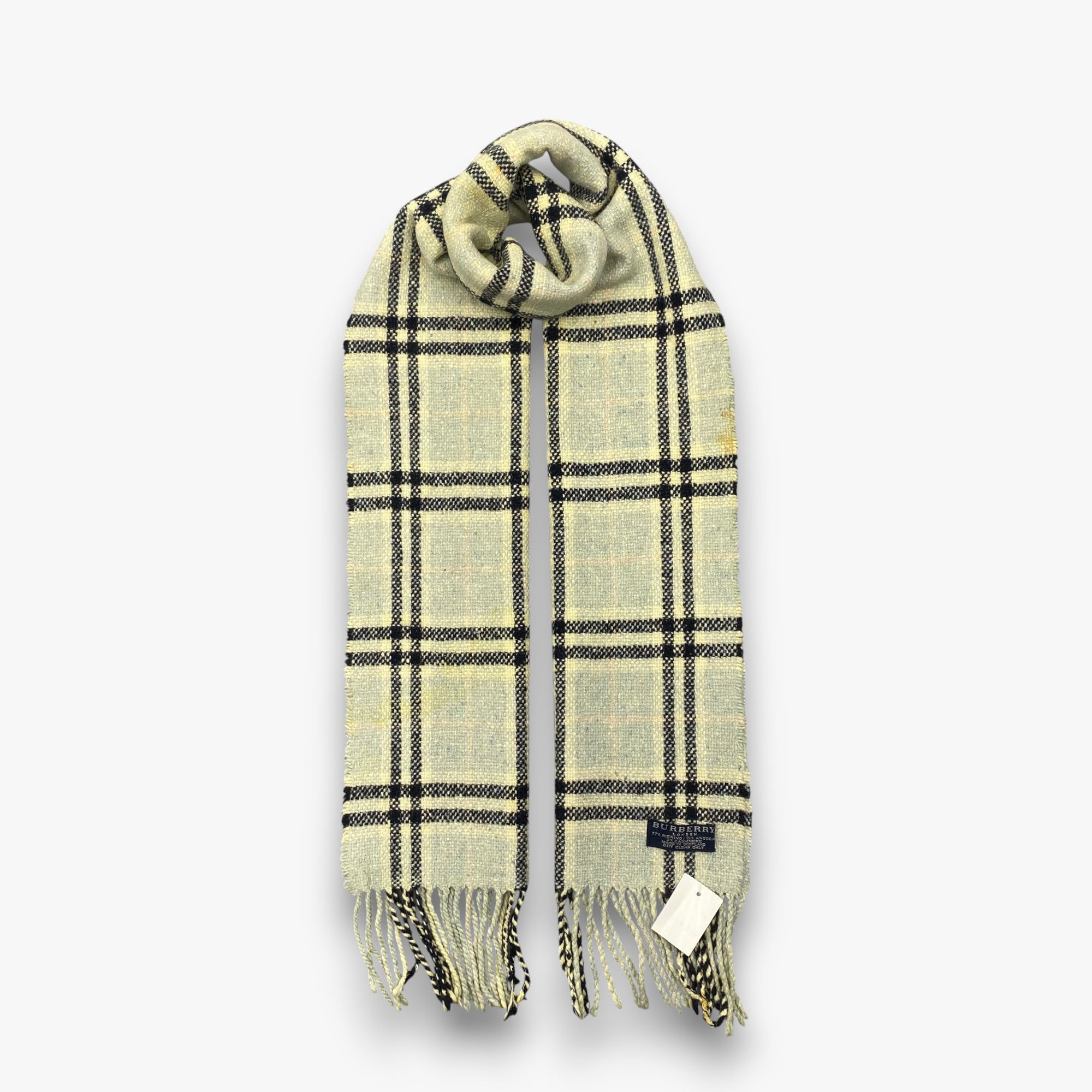 Burberry Vintage Burberry Scarf Muffler Wool Cashmere Scarves Size ONE SIZE - 5 Thumbnail