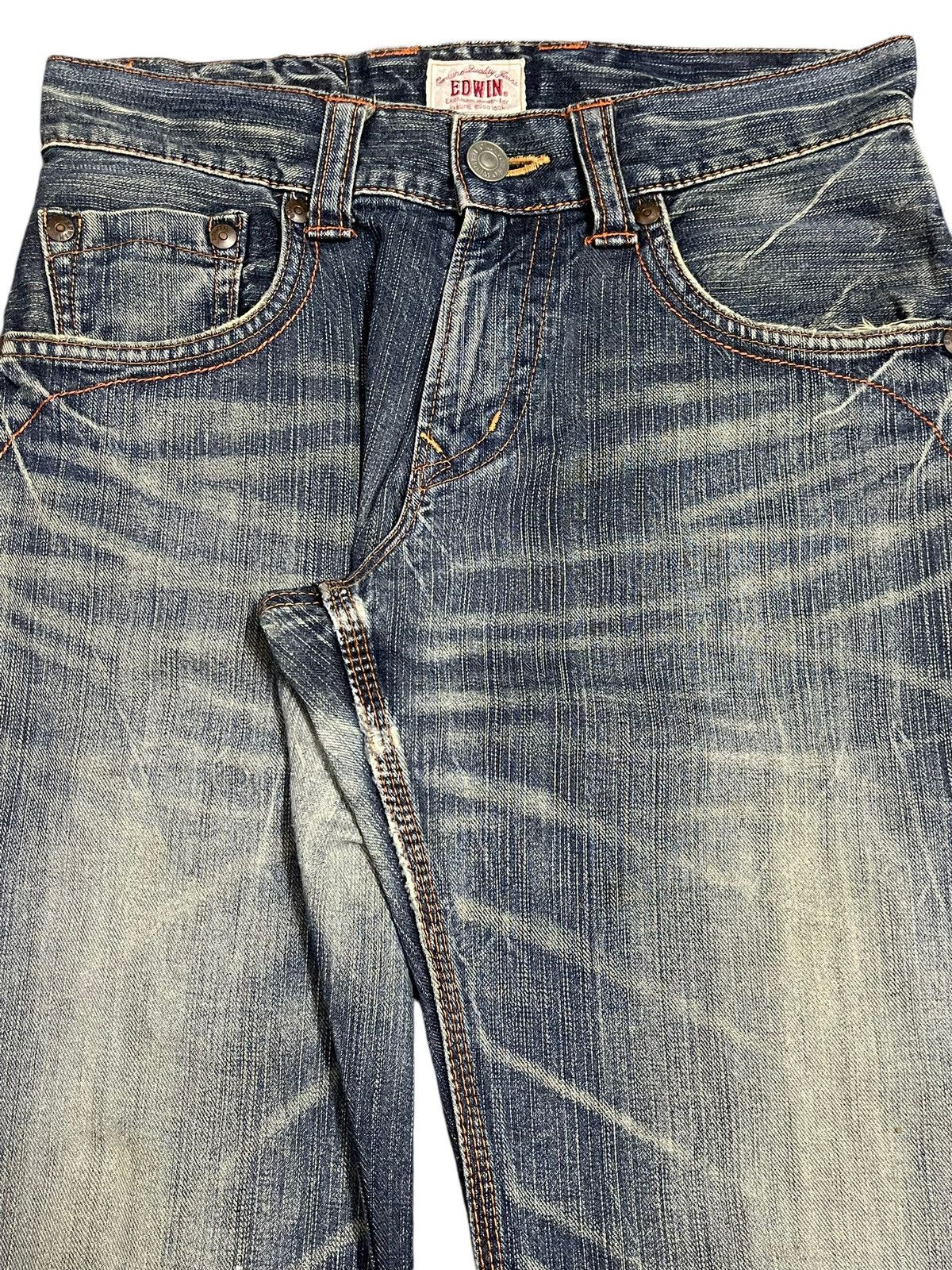 Edwin Edwin XV Exclusive Vintage Blue Faded Wash Baggy Jeans Size US 30 / EU 46 - 4 Thumbnail