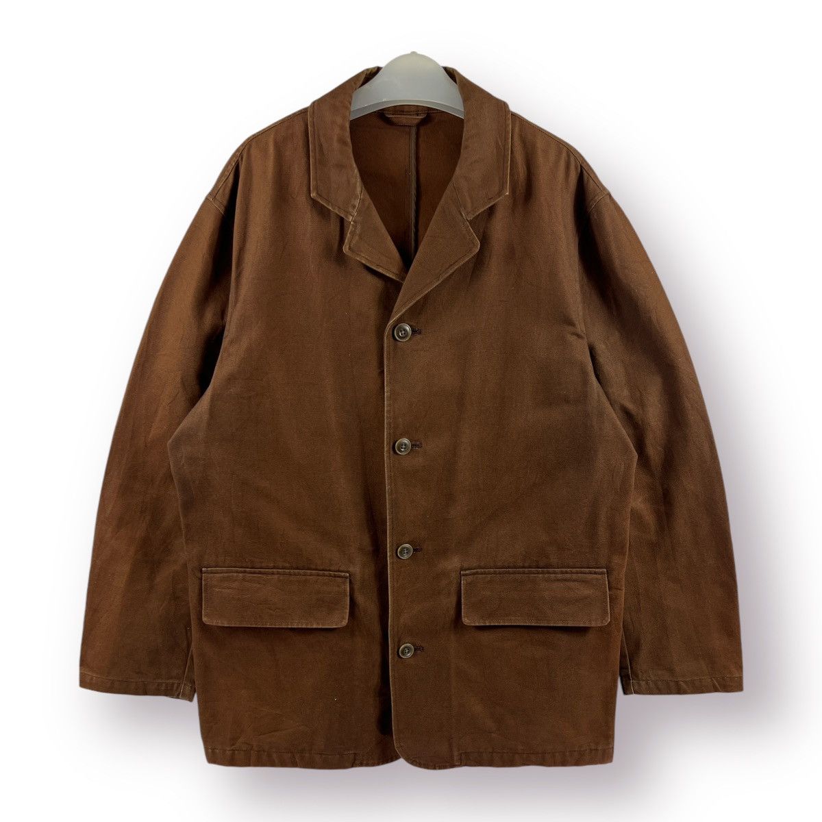 Japanese Brand 🔥 SCENE Metropolitan JAPAN DUCK CANVAS CHORE JACKET - L Size US L / EU 52-54 / 3 - 1 Thumbnail