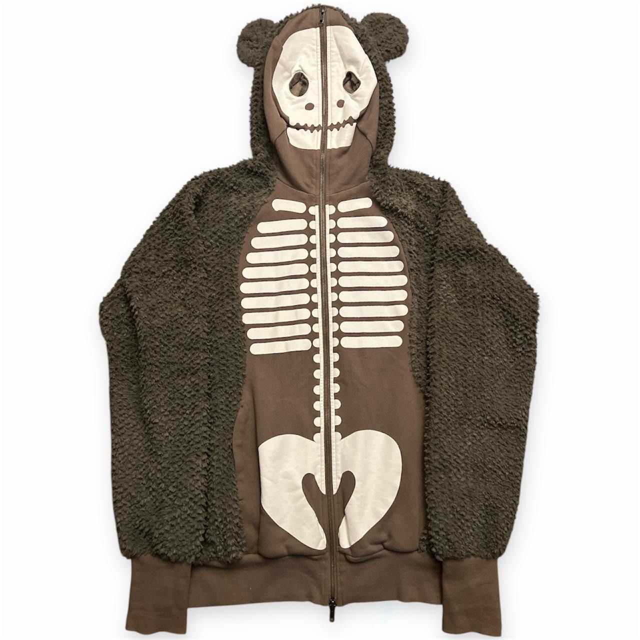 Ne-Net Ne-net Brown Skeleton Bear Ear Hoodie Size US M / EU 48-50 / 2 - 1 Thumbnail