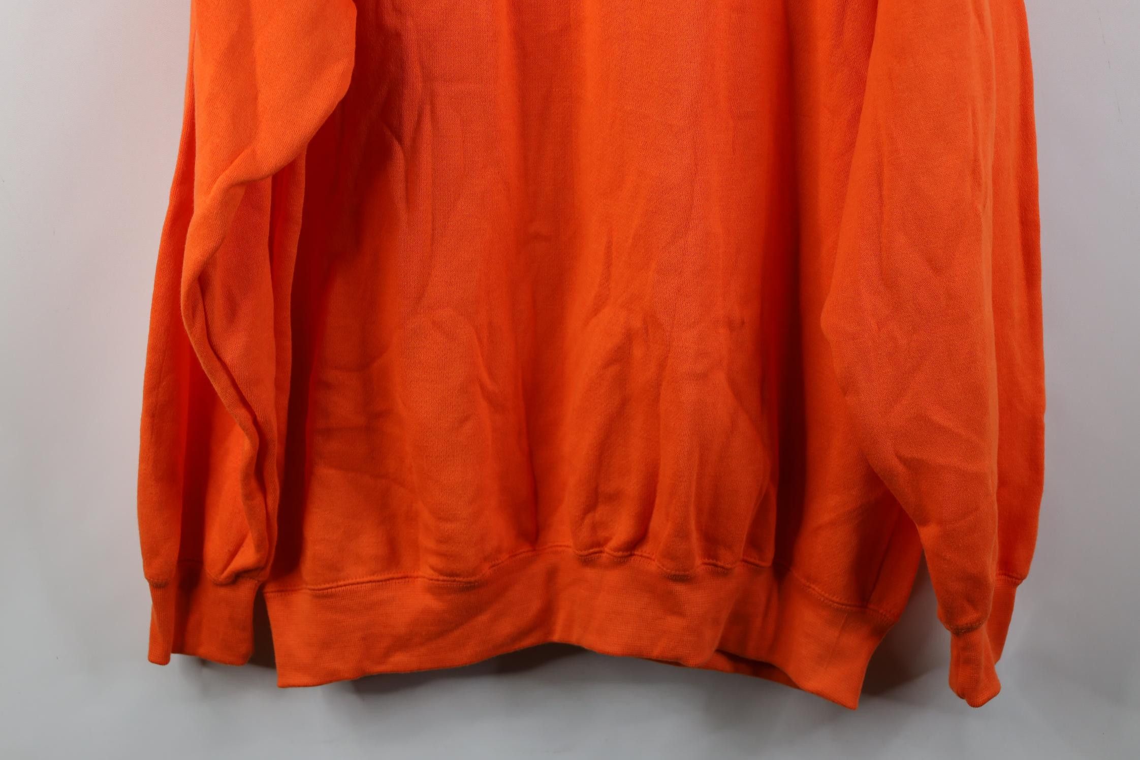 Vintage Vintage 90s Streetwear Heavyweight Hoodie Sweatshirt Orange Size US XL / EU 56 / 4 - 15 Thumbnail