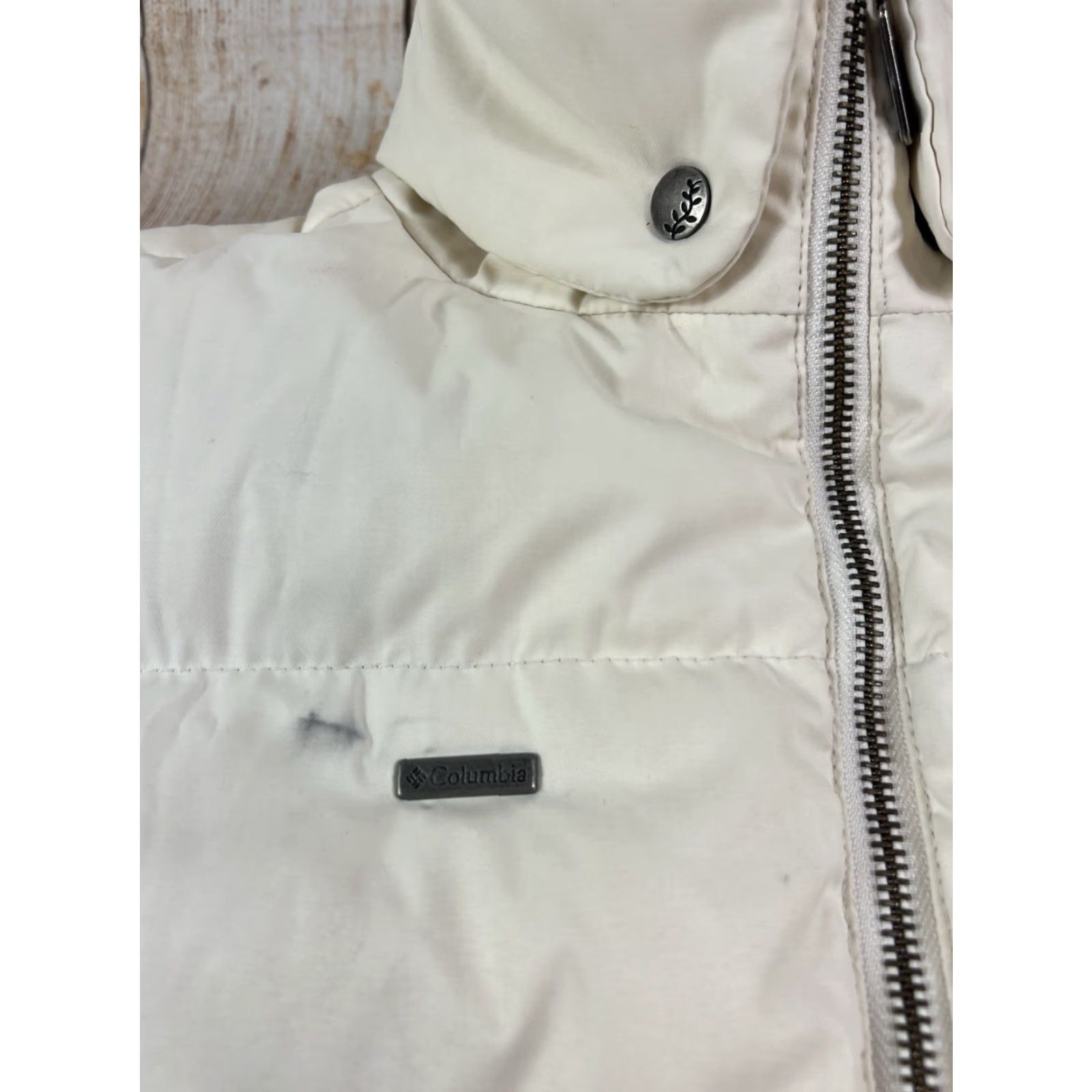 Vintage Columbia XCO Women’s White Down Puffer Jacket Medium Coat Quilted Zip Pocket Regular Size M / US 6-8 / IT 42-44 - 5 Thumbnail
