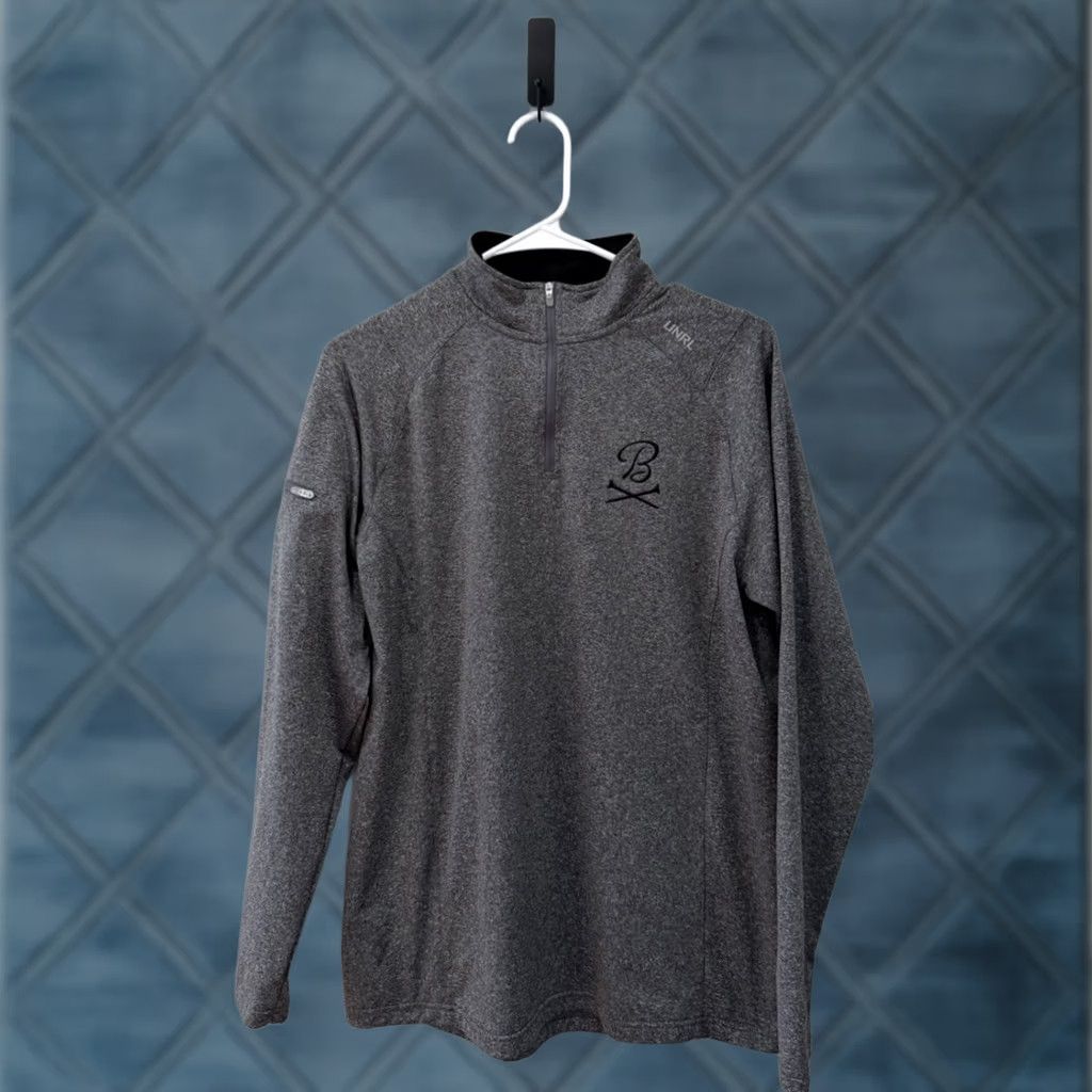 Vintage UNRL Pullover Mens M Barstool Sports 1/4 Zip Performance Stride Collection Gray Size US M / EU 48-50 / 2 - 1 Thumbnail