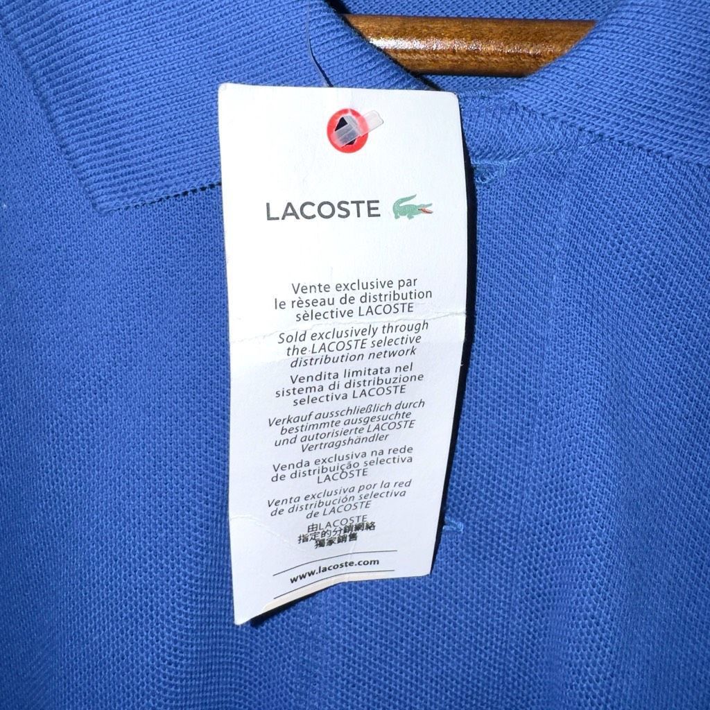 Lacoste NWT Lacoste Blue Devanlay Pique Mesh Polo Shirt Size L 5 Size US L / EU 52-54 / 3 - 3 Thumbnail