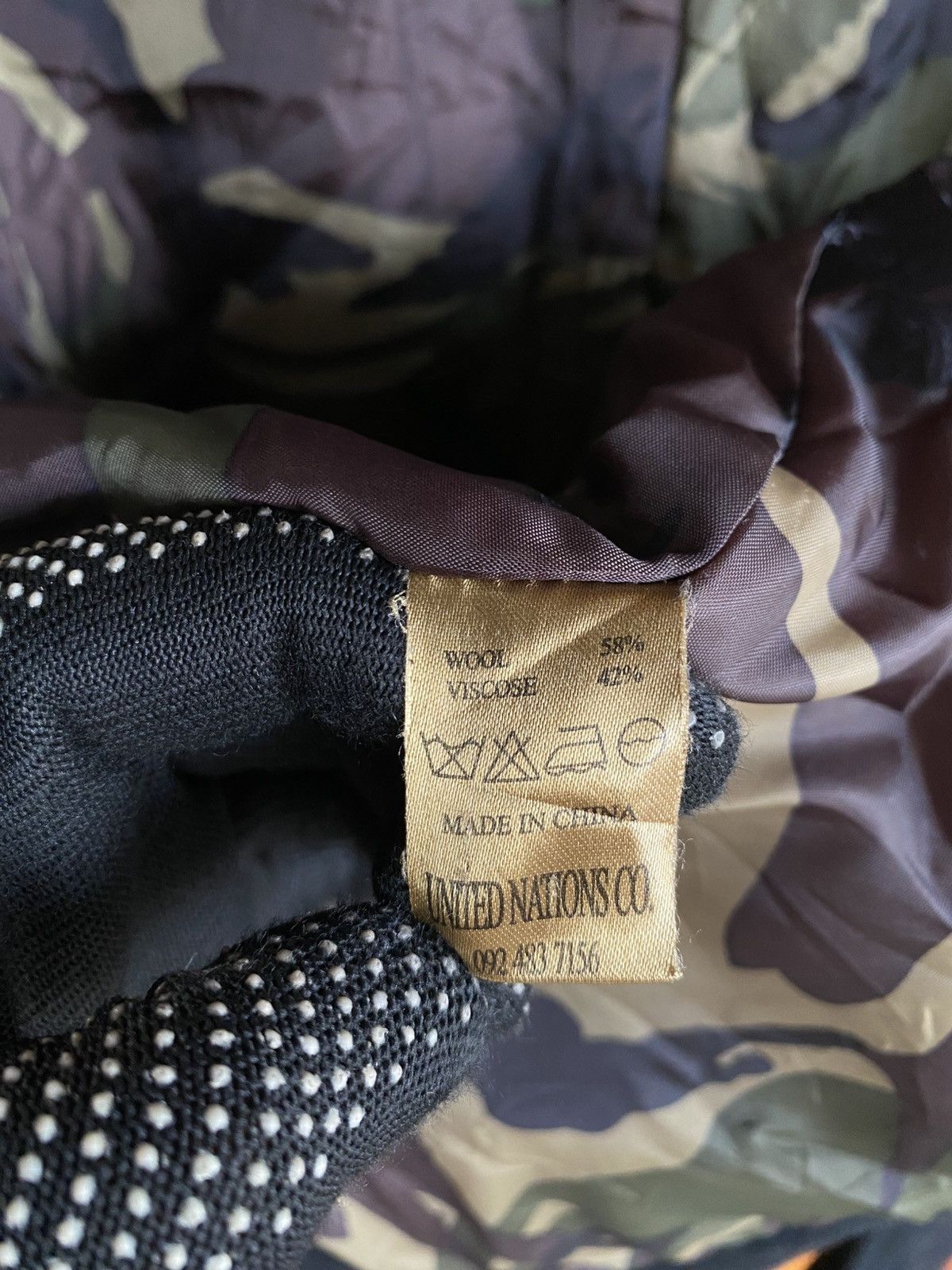 Japanese Brand Vintage Military-Style Black Wool Jacket with Camo Lining Size US M / EU 48-50 / 2 - 16 Thumbnail