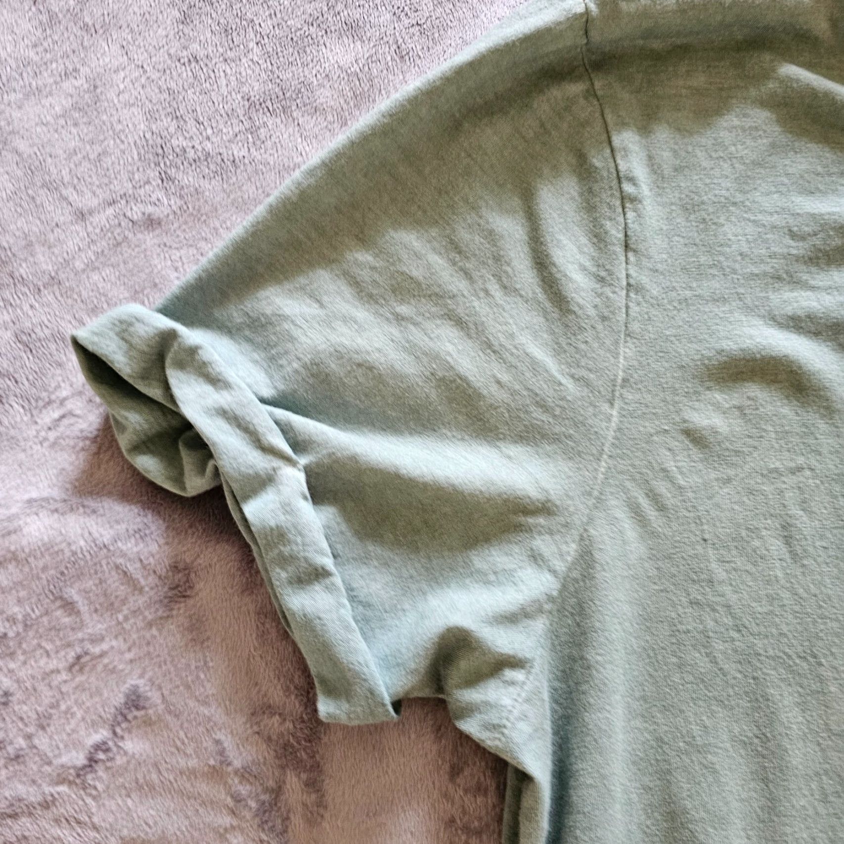 Vintage VINTAGE? No — ignore. Title: Peruvian Connection Dress Women Large Green Pima Cotton A-Line Short Sleeve Boho Size L / US 10 / IT 46 - 4 Thumbnail