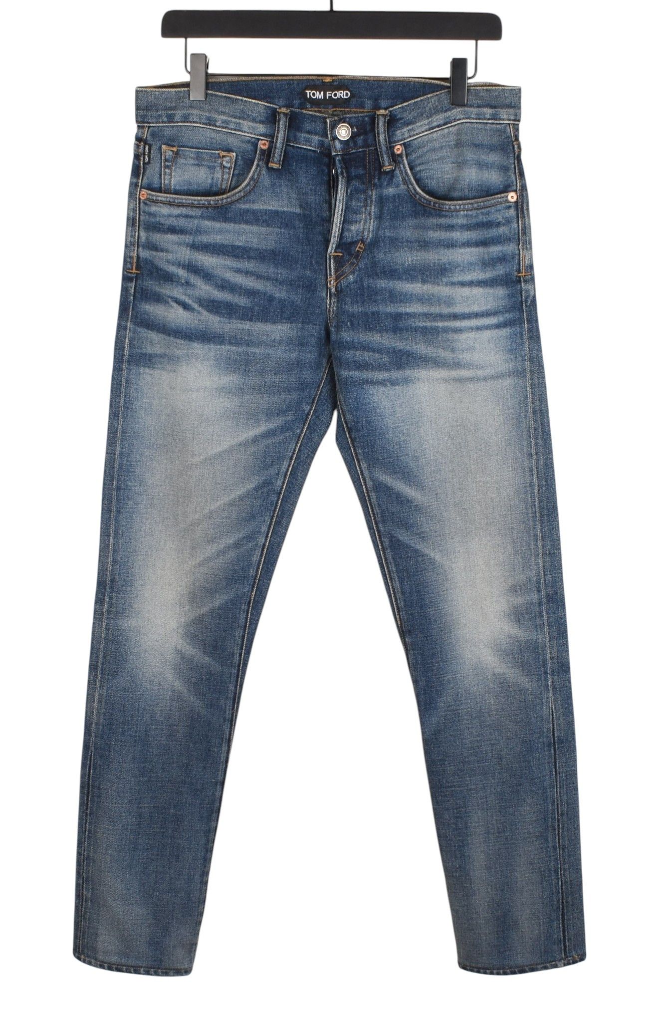 Tom Ford Tom Ford Selvage Selvedge Men Slim Fit Stretch Jeans Size US 30 / EU 46 - 2 Thumbnail