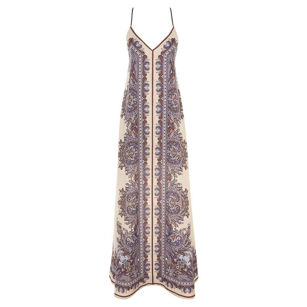 Zimmermann oc11z0525 Ottie a Line Maxi Dress in Multicolor | Grailed