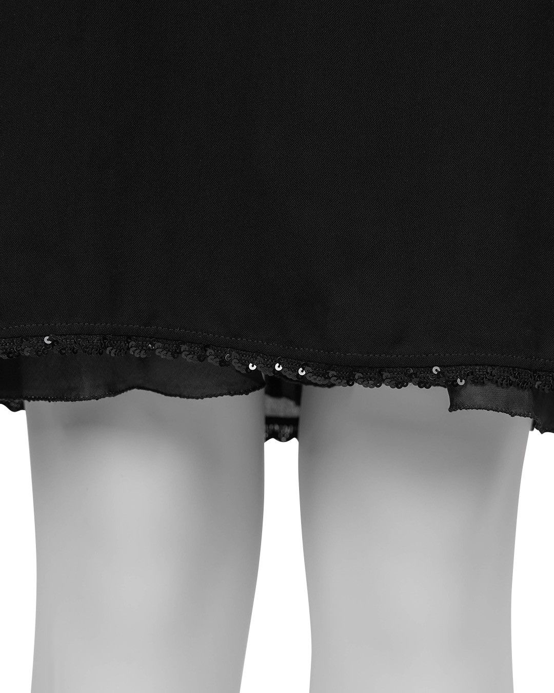 Miu Miu Miu Miu 90s Viscose Black Dress with Sequin Lining Size S / US 4 / IT 40 - 7 Thumbnail