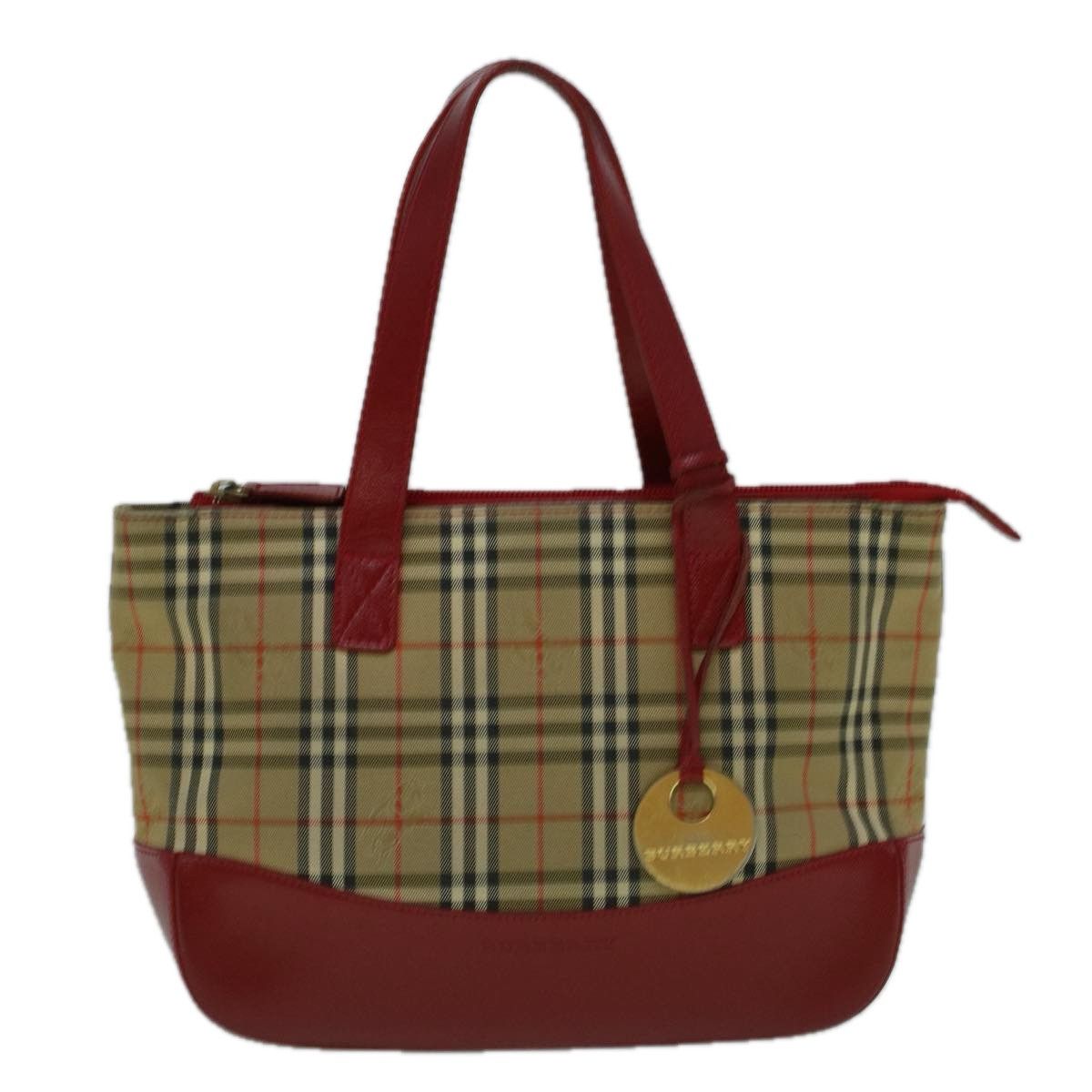 Burberry Nova Check Beige Canvas Handbag (Pre-Owned) Size ONE SIZE - 1 Thumbnail