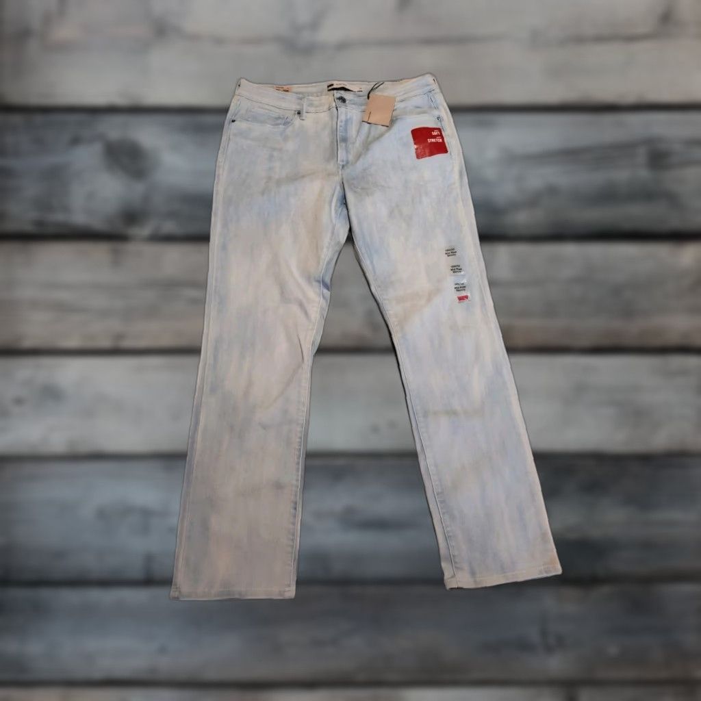 Levi's Womens Skinny Jeans 16 Mid Rise Stretch Light Wash 33X31