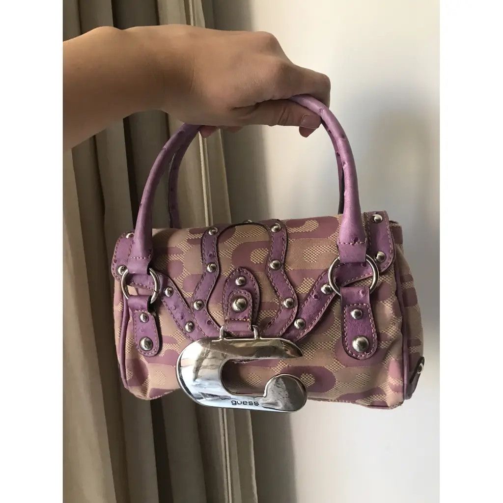 Guess GUESS Pink Monogram Mini Handbag Y2K Size ONE SIZE - 1 Thumbnail