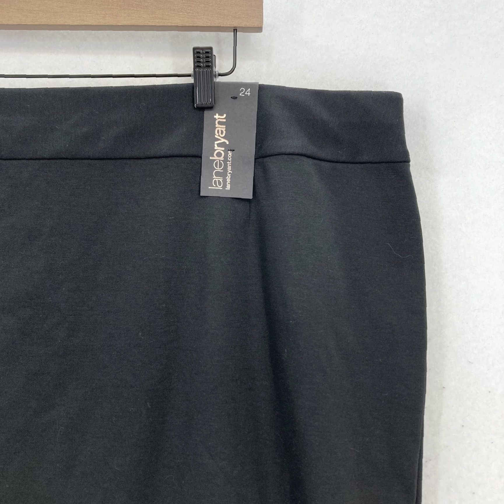 Vintage Lane Bryant Skirt Womens 24 Black Pencil Pull On Career Office Stretch Classic Skirt Womens 24 Black Pencil Pull On Career Office Stretch Classic Size 42" / US 20 - 2 Thumbnail