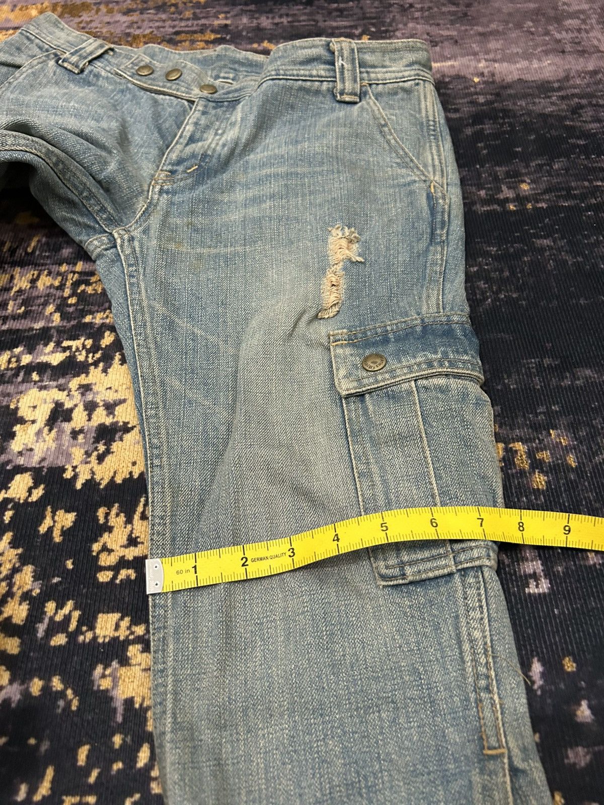 Hysteric Glamour Vintage Hysteric Glamour Bondage Cargo Croped Jeans Size US 30 / EU 46 - 22 Thumbnail