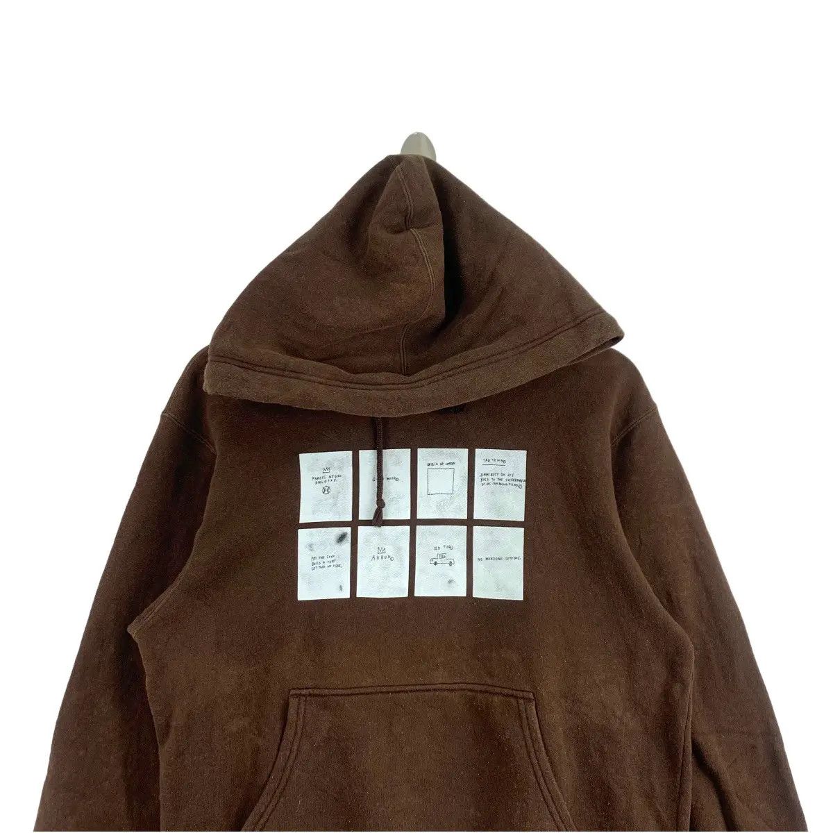 Vintage Vtg JEAN MICHEL BASQUIAT No Mundane Options Art Hoodie Size US S / EU 44-46 / 1 - 1 Thumbnail