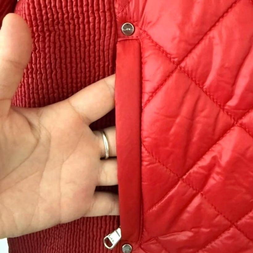 Ralph Lauren Ralph Lauren Red Quilted Puffer Full-Zip Lightweight Jacket XL Women’s Pocketed - Nylon - Basic Jacket Size XL / US 12-14 / IT 48-50 - 4 Thumbnail