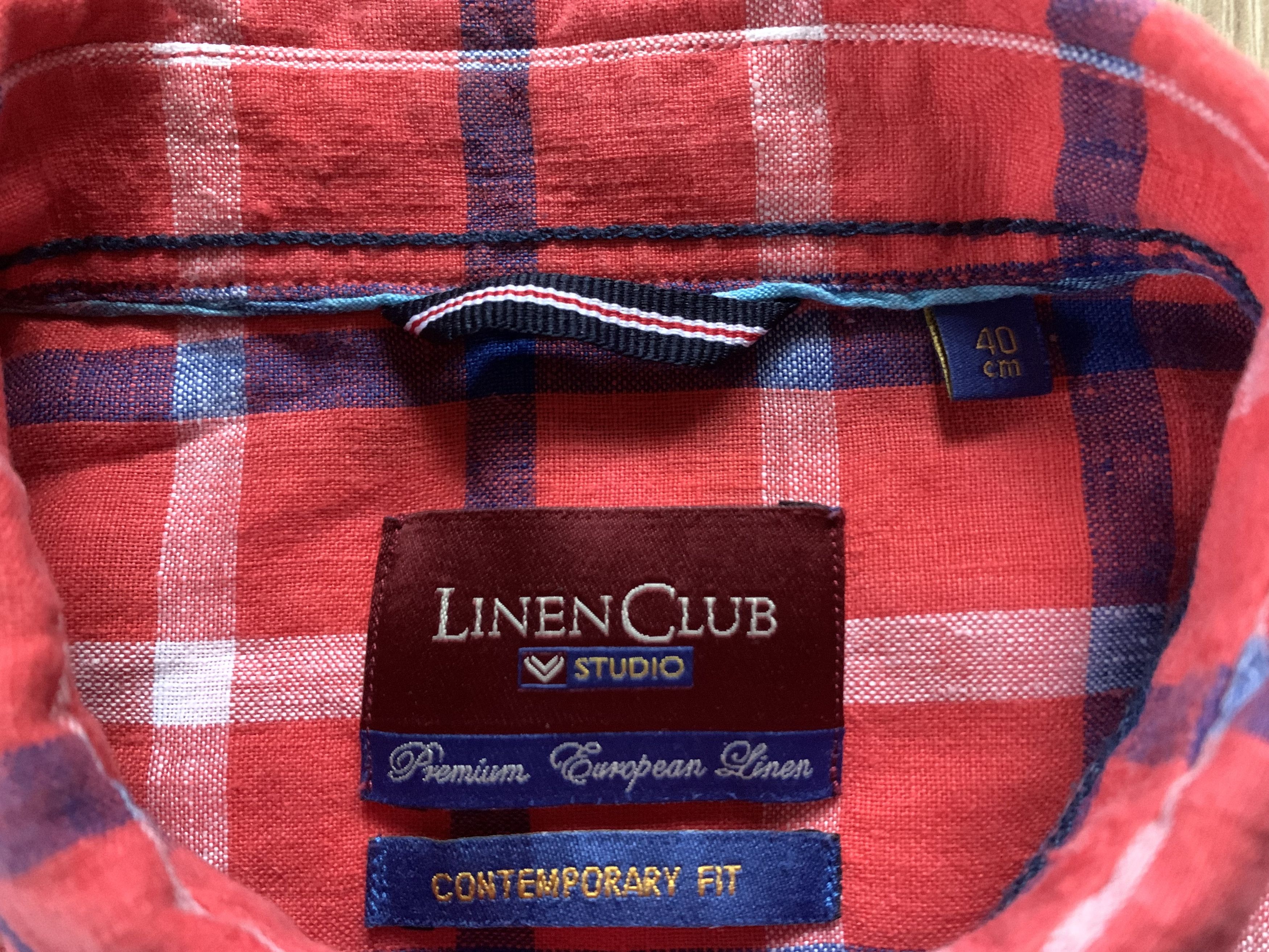 Other Linen Club Studio Plaid Linen Long Sleeve Shirt Size US L / EU 52-54 / 3 - 8 Thumbnail
