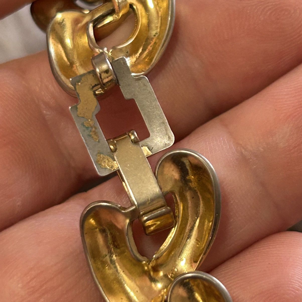 Vintage Vintage 80s large gold tone link necklace Size ONE SIZE - 8 Thumbnail