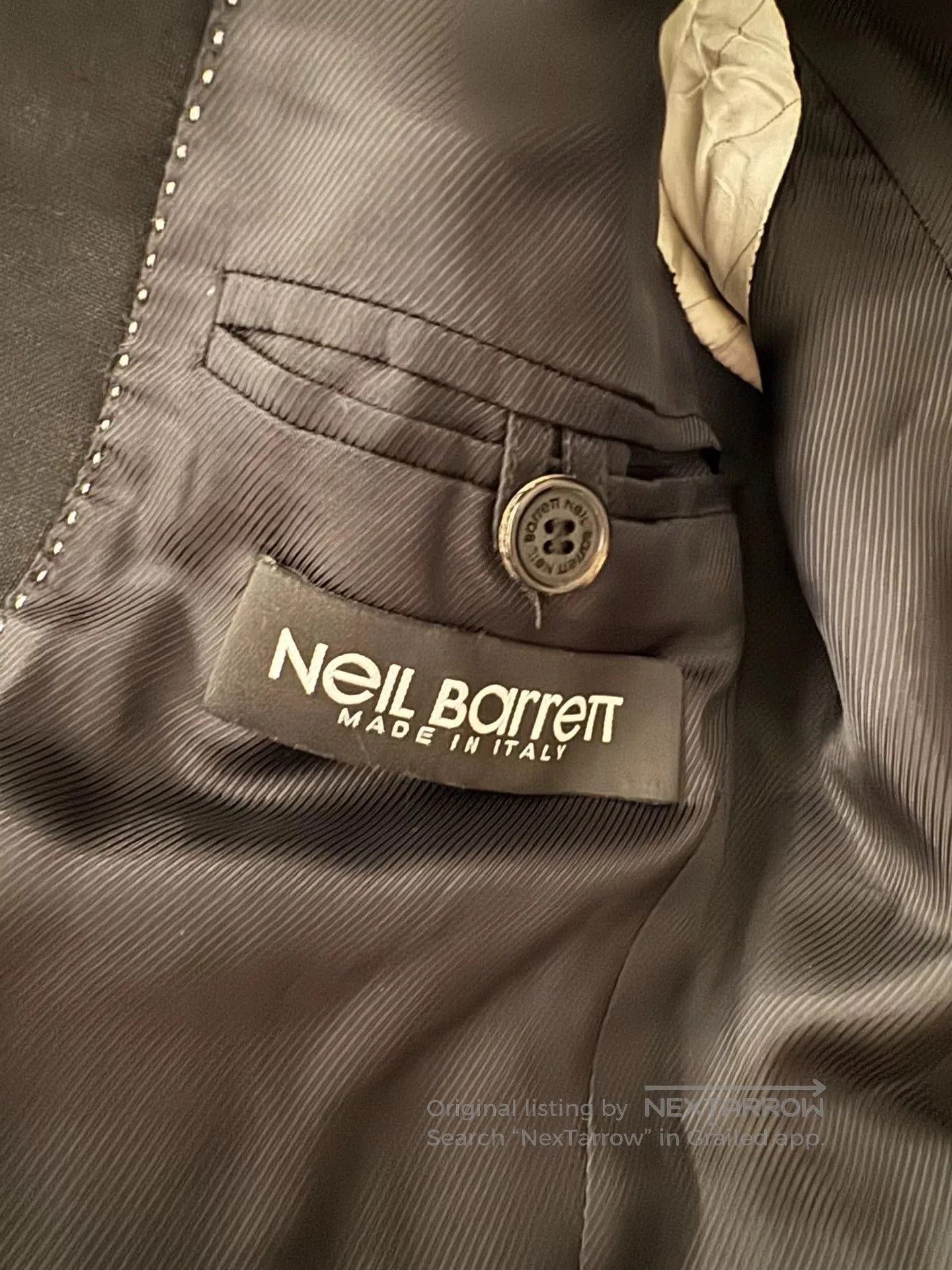 Neil Barrett Neil Barrett Double-Collar Sheepskin Suit. Size US M / EU 48-50 / 2 - 5 Thumbnail