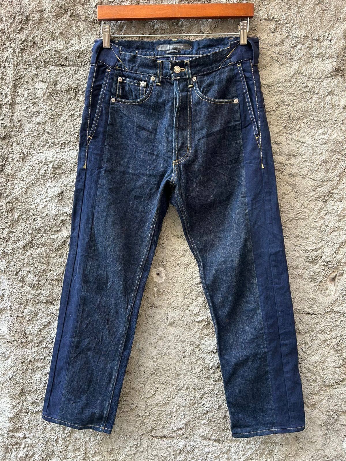 Alexander McQueen Panelled Selvedge Jeans