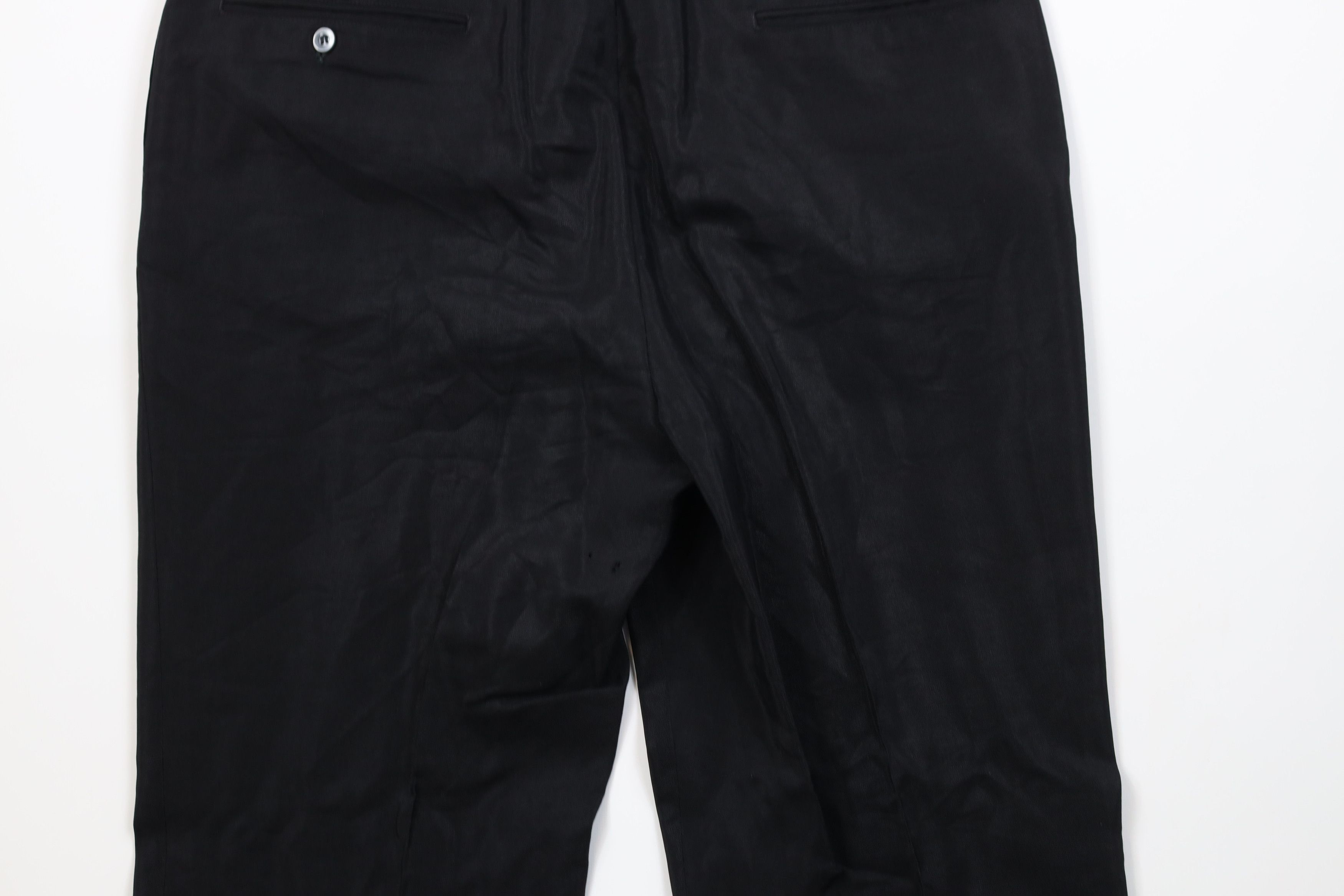Vintage Vintage 50s Rockabilly Gabardine Knit Chino Pants Black USA Size US 34 / EU 50 - 12 Thumbnail