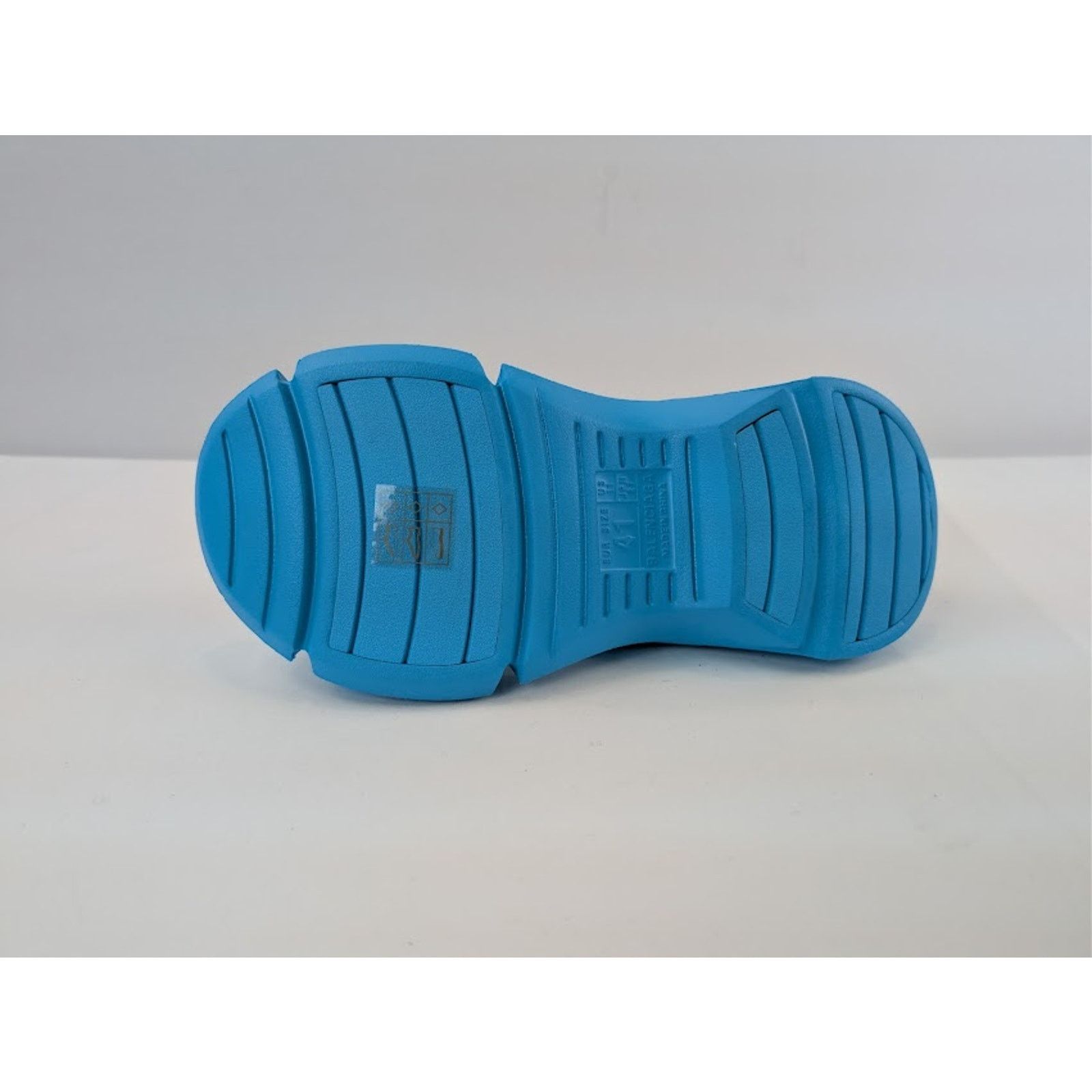 Balenciaga o1rshd1 Rubber Mold Slide Sandals in Blue Size US 10 / EU 43 - 13 Thumbnail