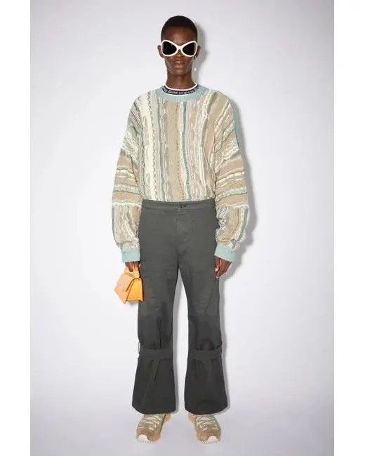 Acne Studios Acne Studios Chevron Cargo Pants Anthracite Grey sz 48 Size US 34 / EU 50 - 1 Thumbnail