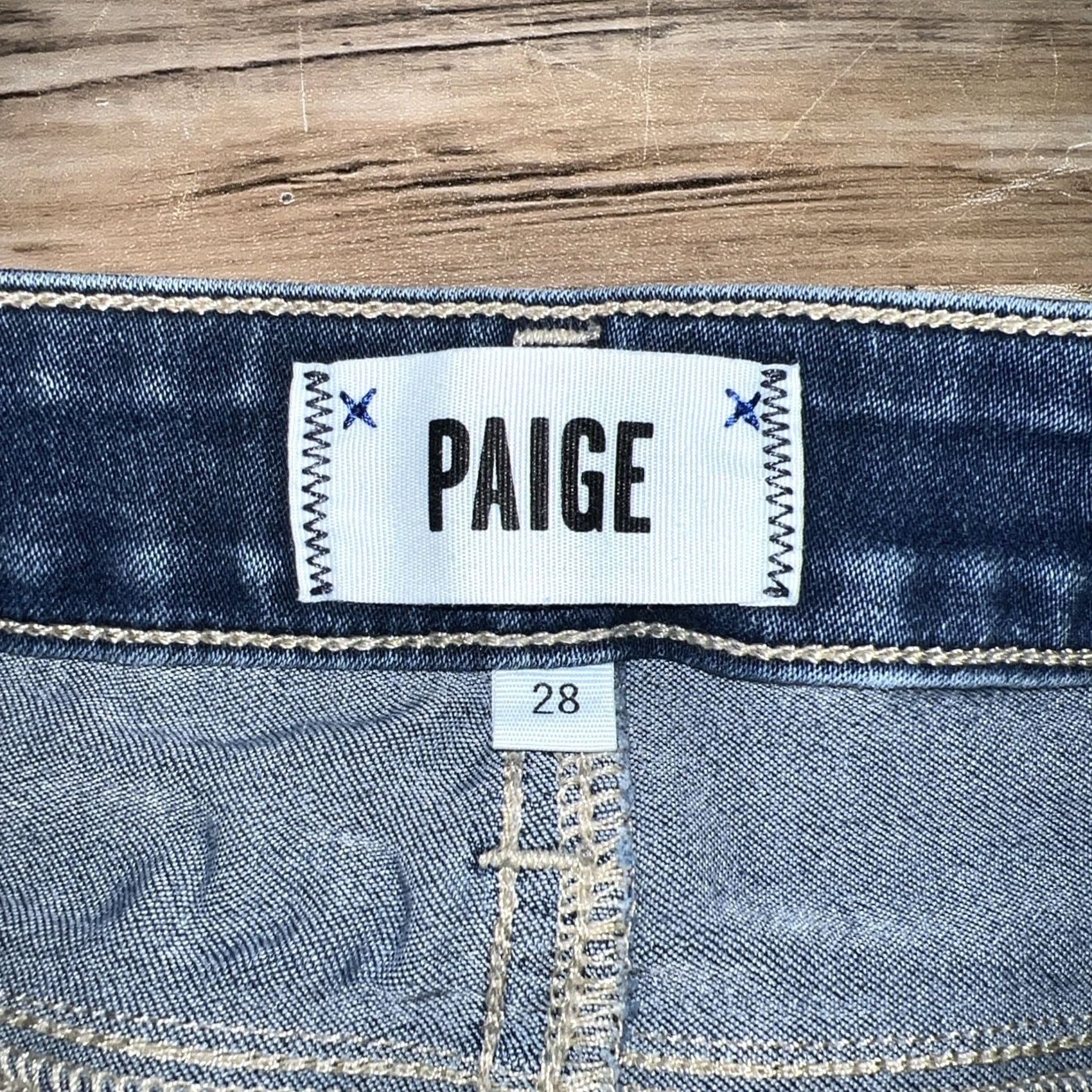 Paige Paige Denim Co Jeans Womens Slim Ankle Blue 27in Inseam 28 Regular Cotton Blend Stretch N/A Size 28" / US 6 / IT 42 - 5 Thumbnail
