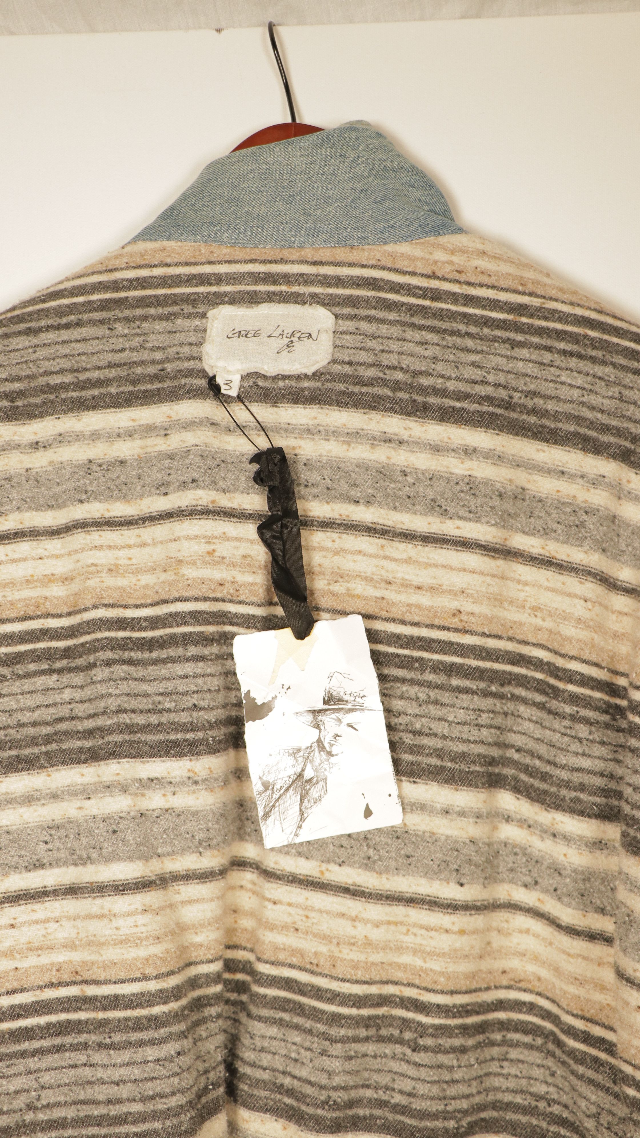 Greg Lauren *NWT* Greg Lauren Sherpa **RARE** Size 3/Large REVERSIBLE Size US L / EU 52-54 / 3 - 6 Thumbnail