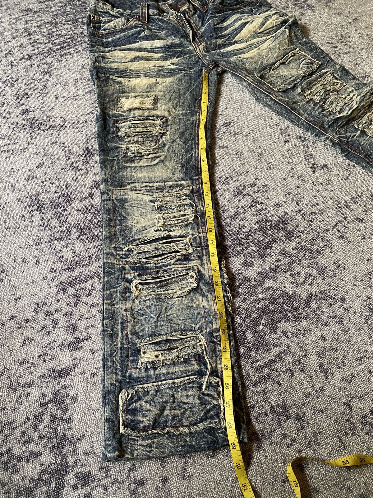 LOWBOX Y2k Lowbox D-Blu distressed ifsixwasnine bootcut jeans Size US 32 / EU 48 - 20 Thumbnail