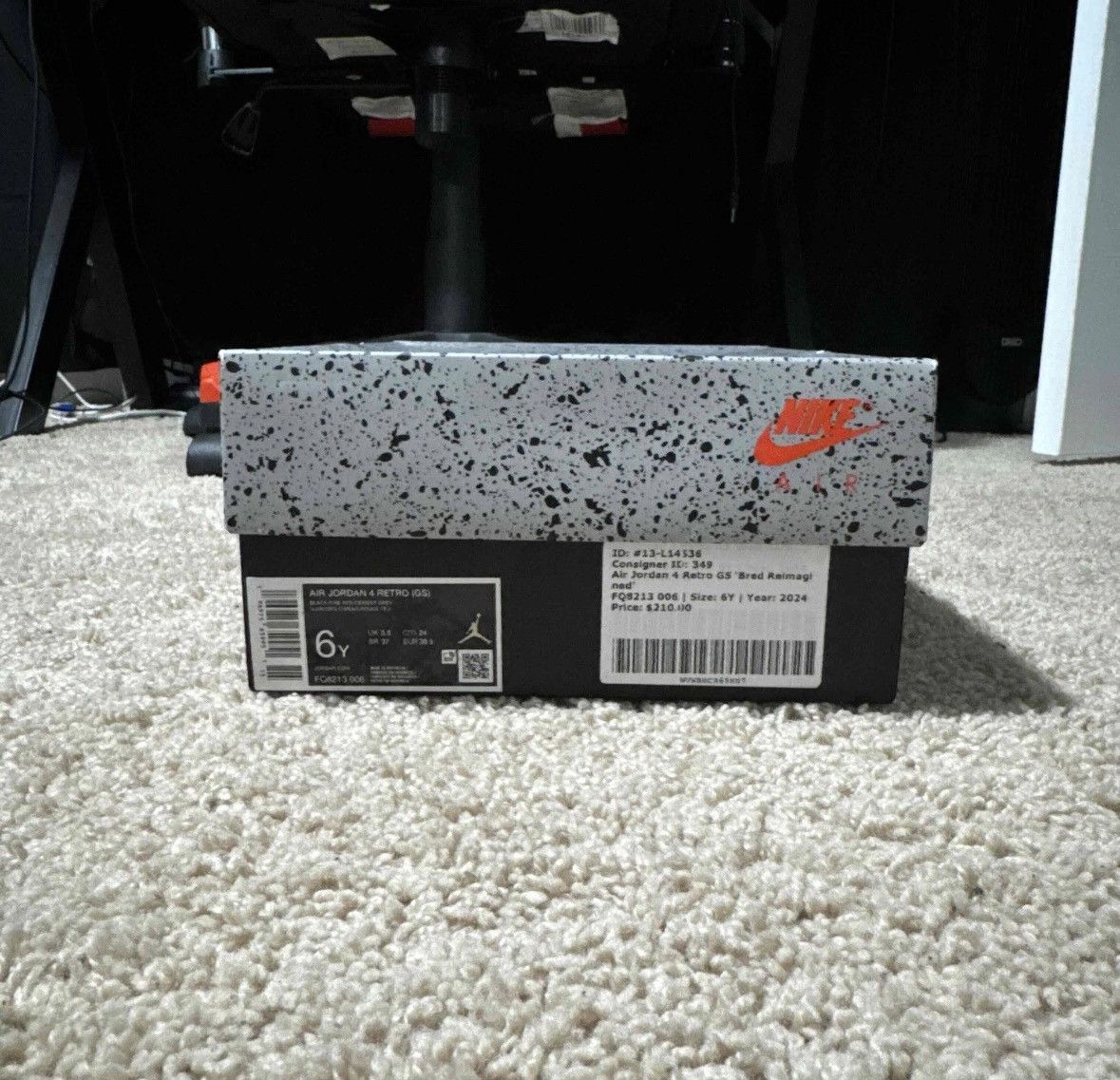 Jordan Brand Jordan 4s gs bred reimagined Size US 6 / EU 39 - 7 Thumbnail