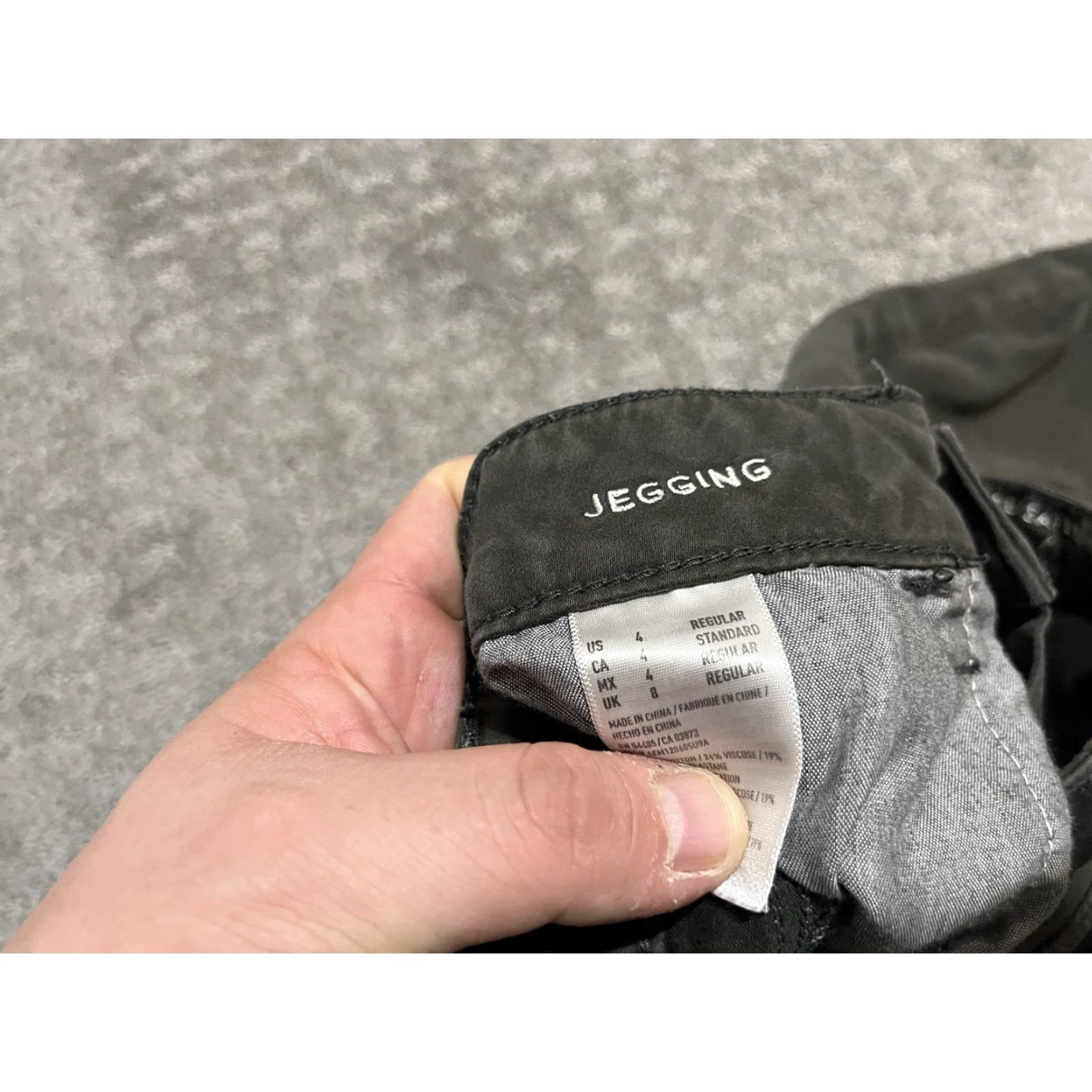 American Eagle Outfitters VINTAGE American Eagle Womens Jegging Pants Regular Size 4 Gray Solid Stretch Denim Authentic Size 27" / US 4 / IT 40 - 7 Thumbnail